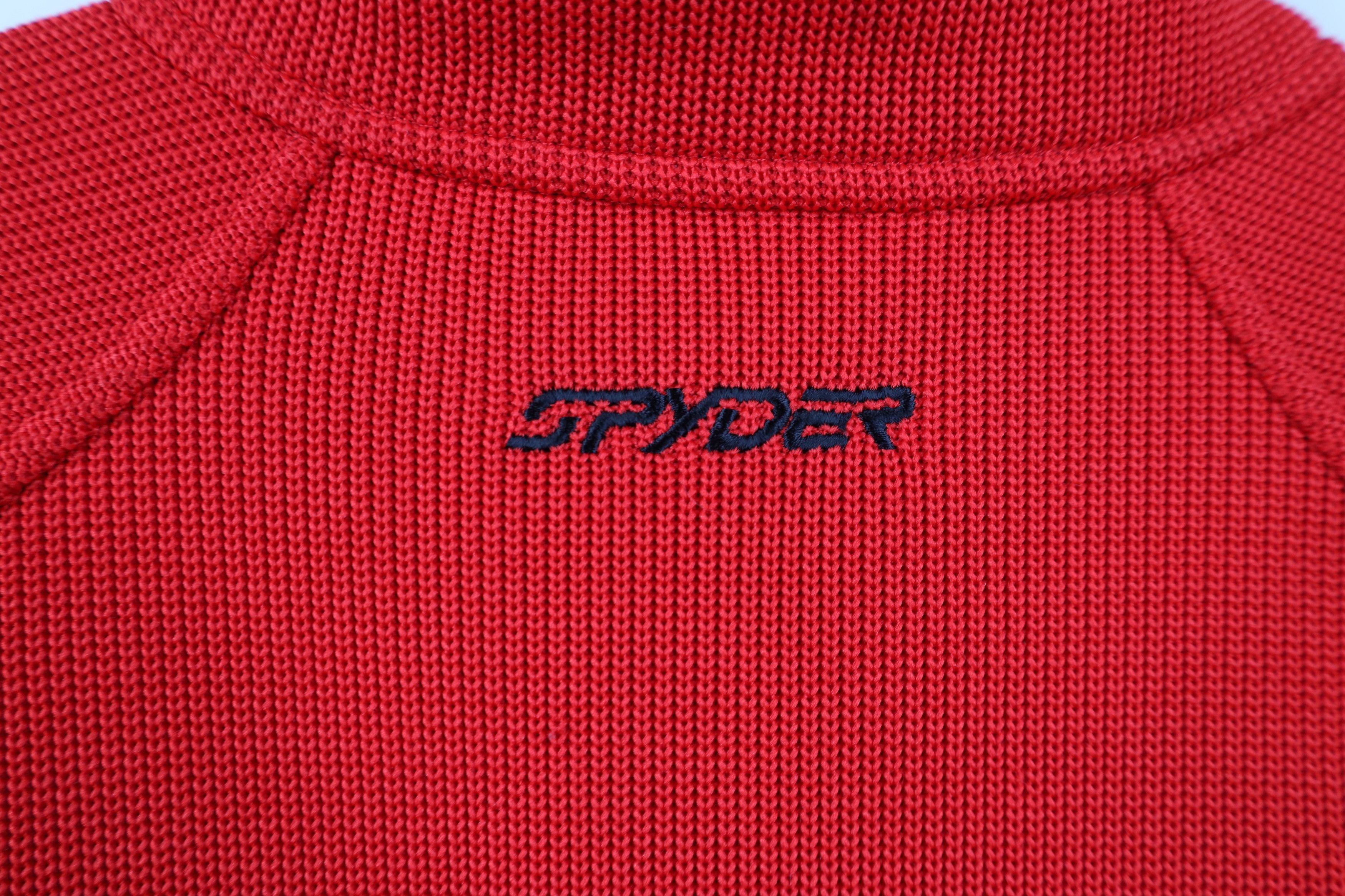 Spyder Spyder Core Ribbed Knit Half Zip Pullover Sweater Red Size US M / EU 48-50 / 2 - 12 Thumbnail