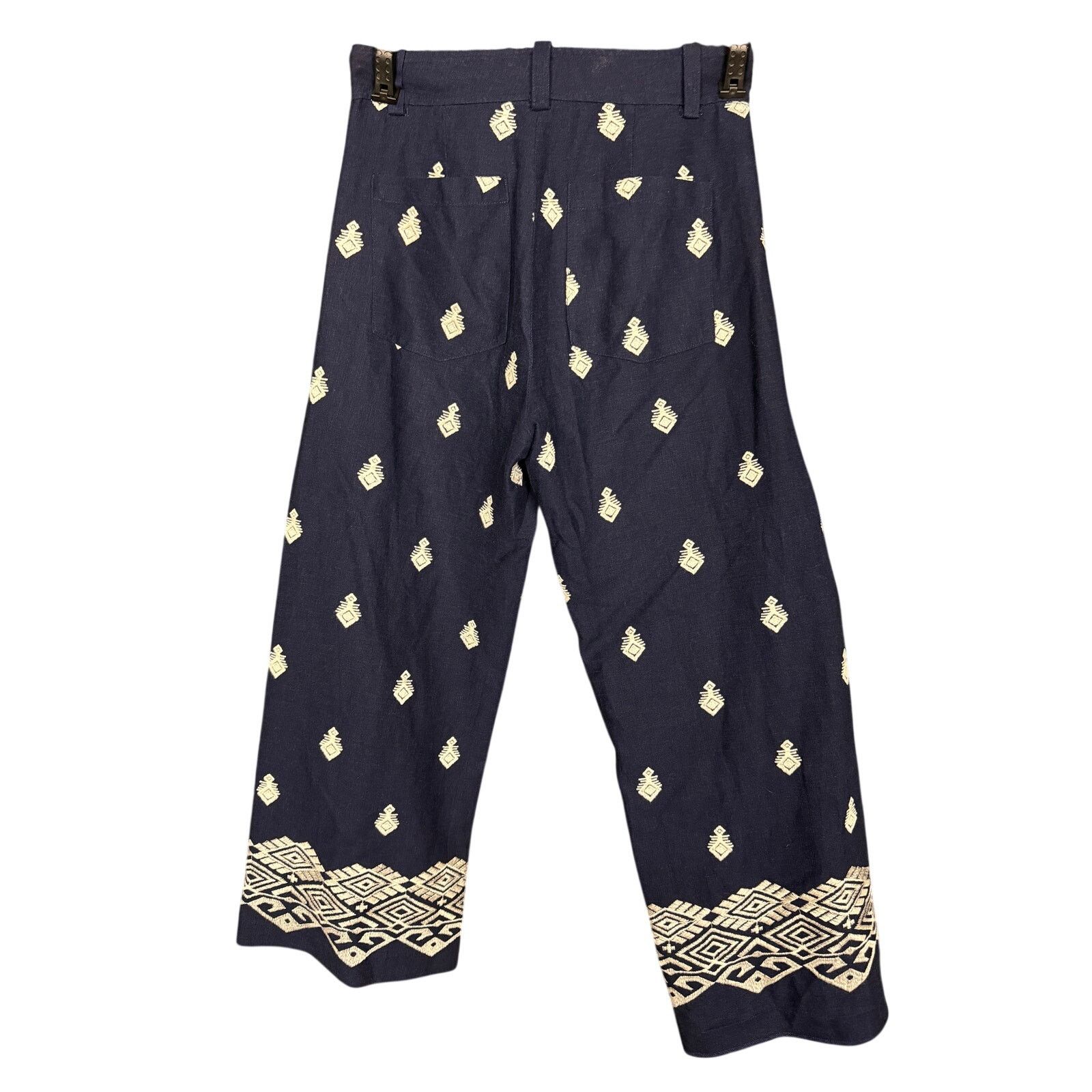 Zara Zara High Waisted Women's Wide Leg Boho Pants Culottes S Size 28" / US 6 / IT 42 - 5 Thumbnail