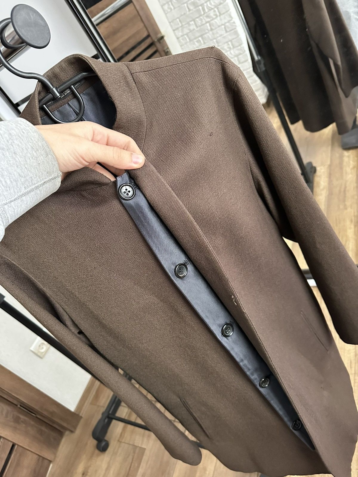 Yohji Yamamoto Yohji Yamamoto Pour Homme Vintage Wool Coat Jacket 90s Size US S / EU 44-46 / 1 - 9 Thumbnail
