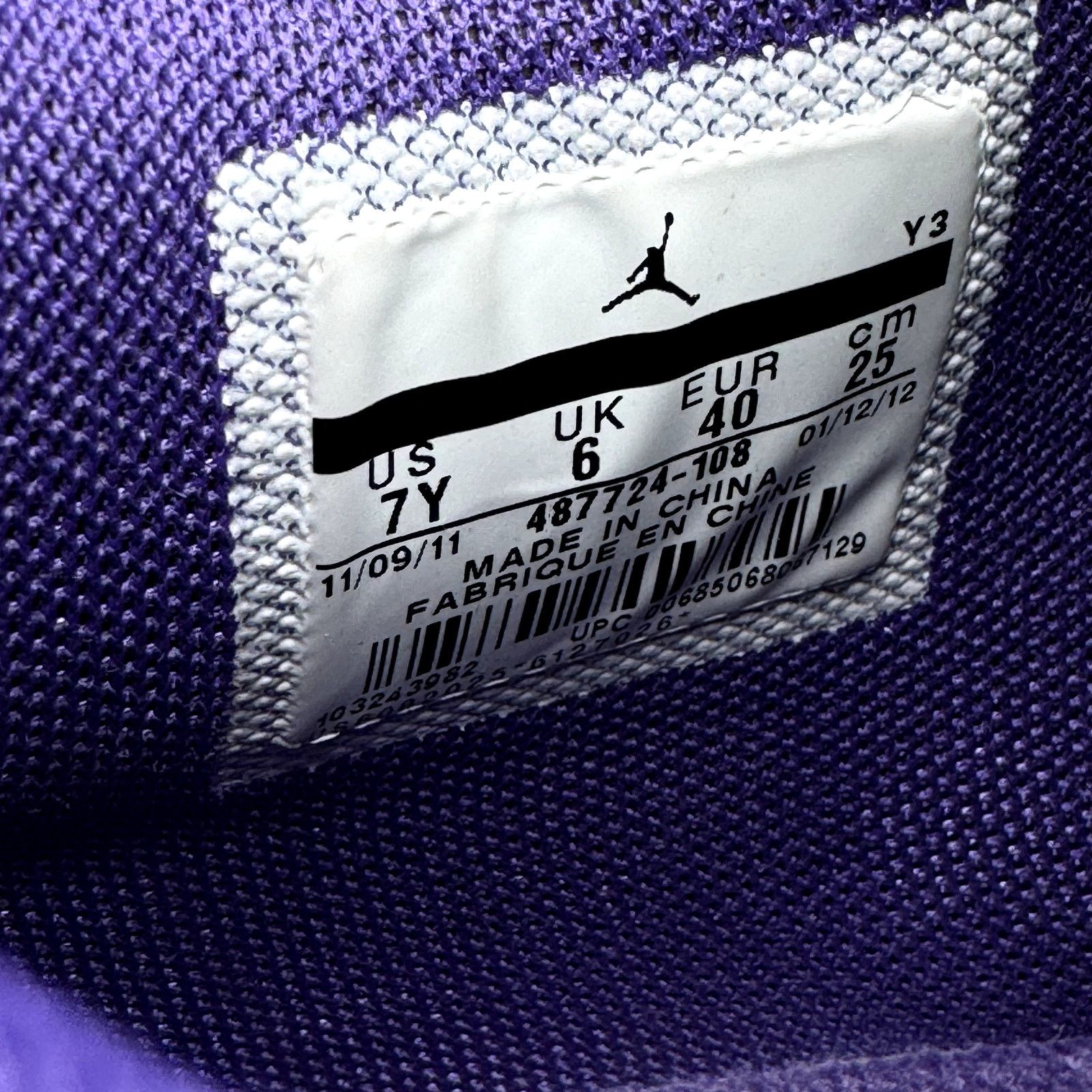 Jordan Brand × Nike Nike Air Jordan 4 Retro GS UItraviolet Men's Shoes - Size 7 Size US 7 / EU 40 - 7 Thumbnail