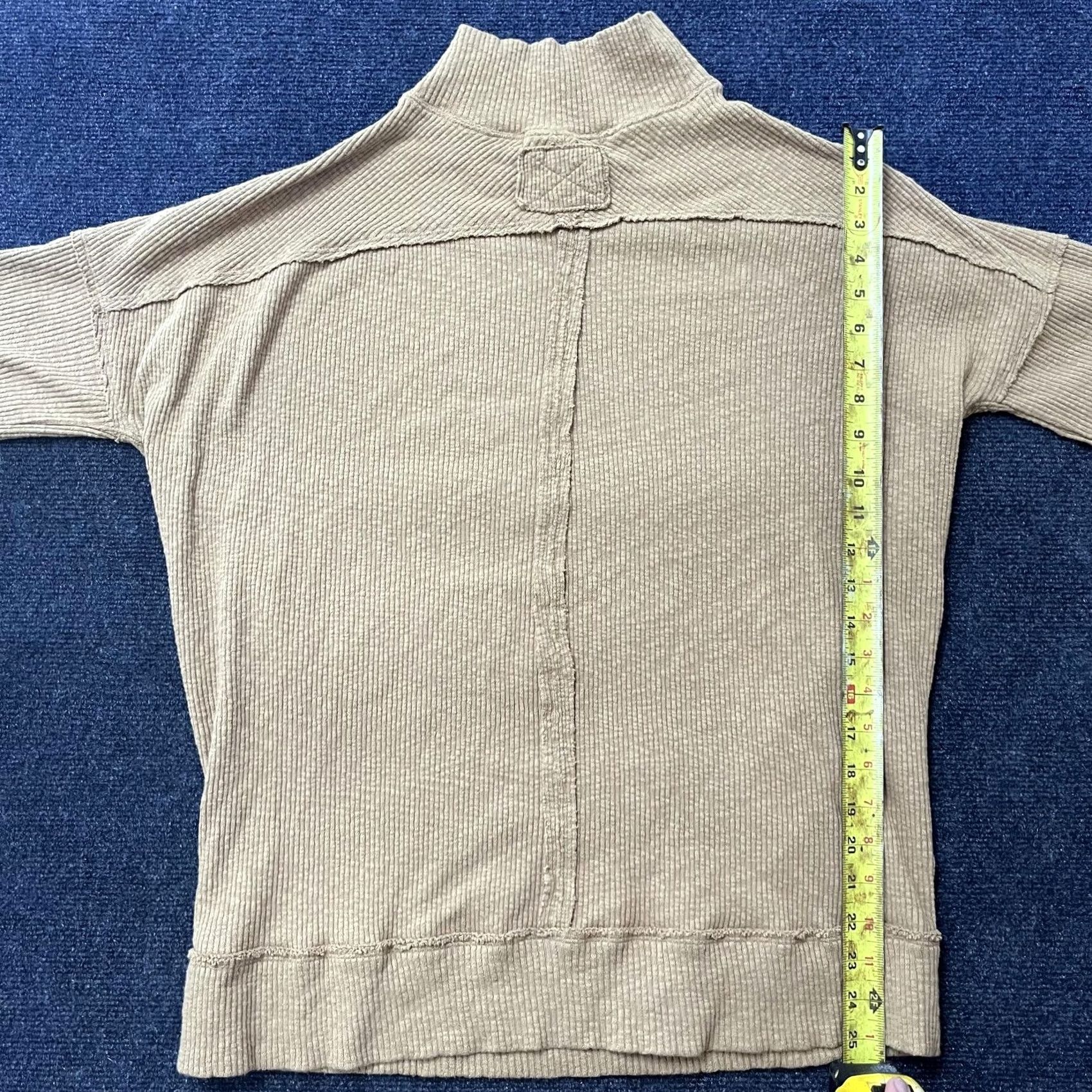 Vintage We The Free Sweater Womens Small Beige Ribbed High Neck Pullover Lightweight Top Size S / US 4 / IT 40 - 5 Thumbnail