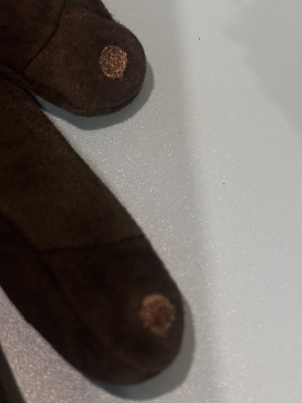 Ugg UGG Australia Black Suede Fur Trim Gloves Size ONE SIZE - 3 Thumbnail