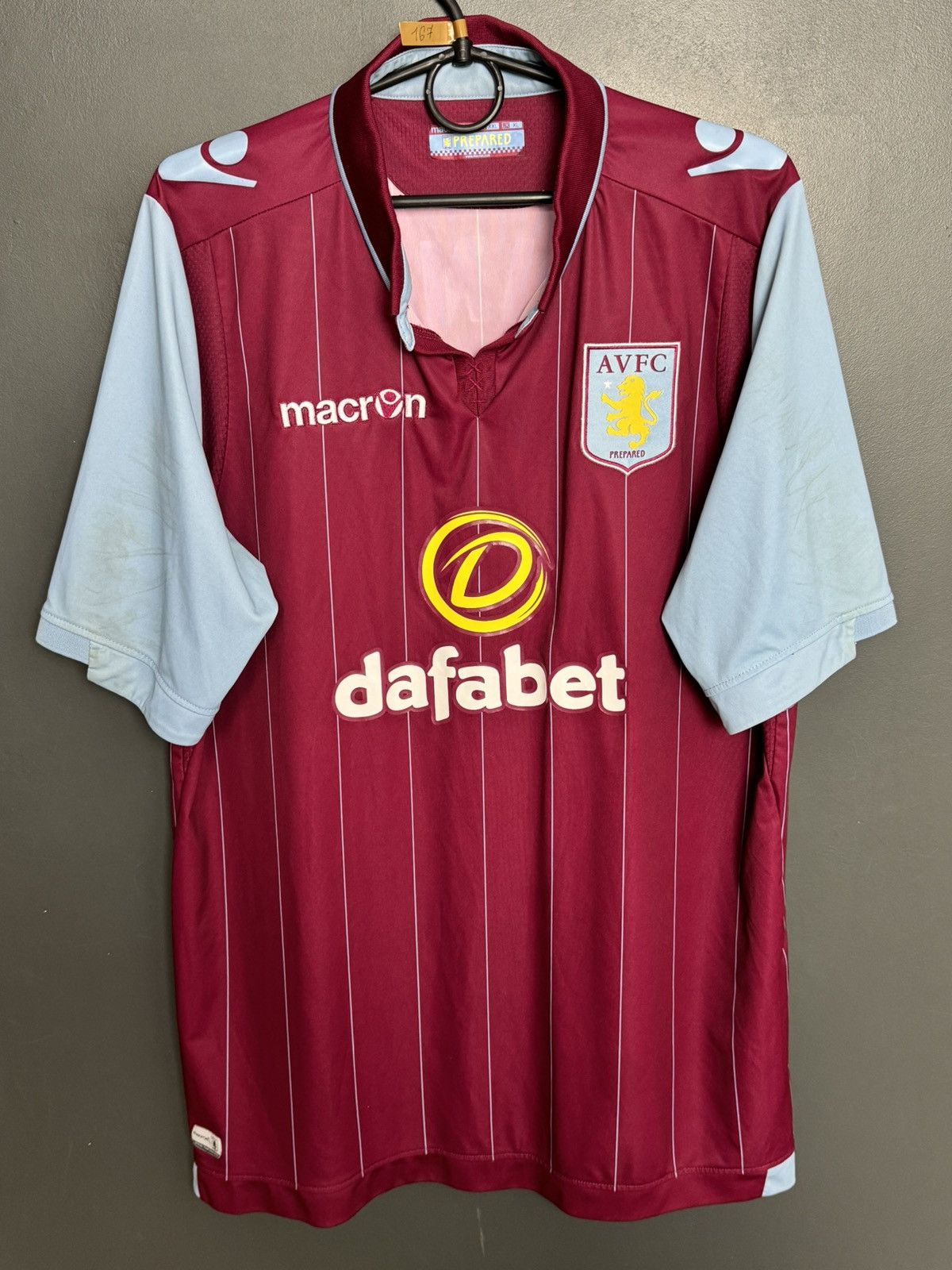 Macron Aston Villa 14/15 Home Bennett Football Jersey Size US XL / EU 56 / 4 - 2 Thumbnail