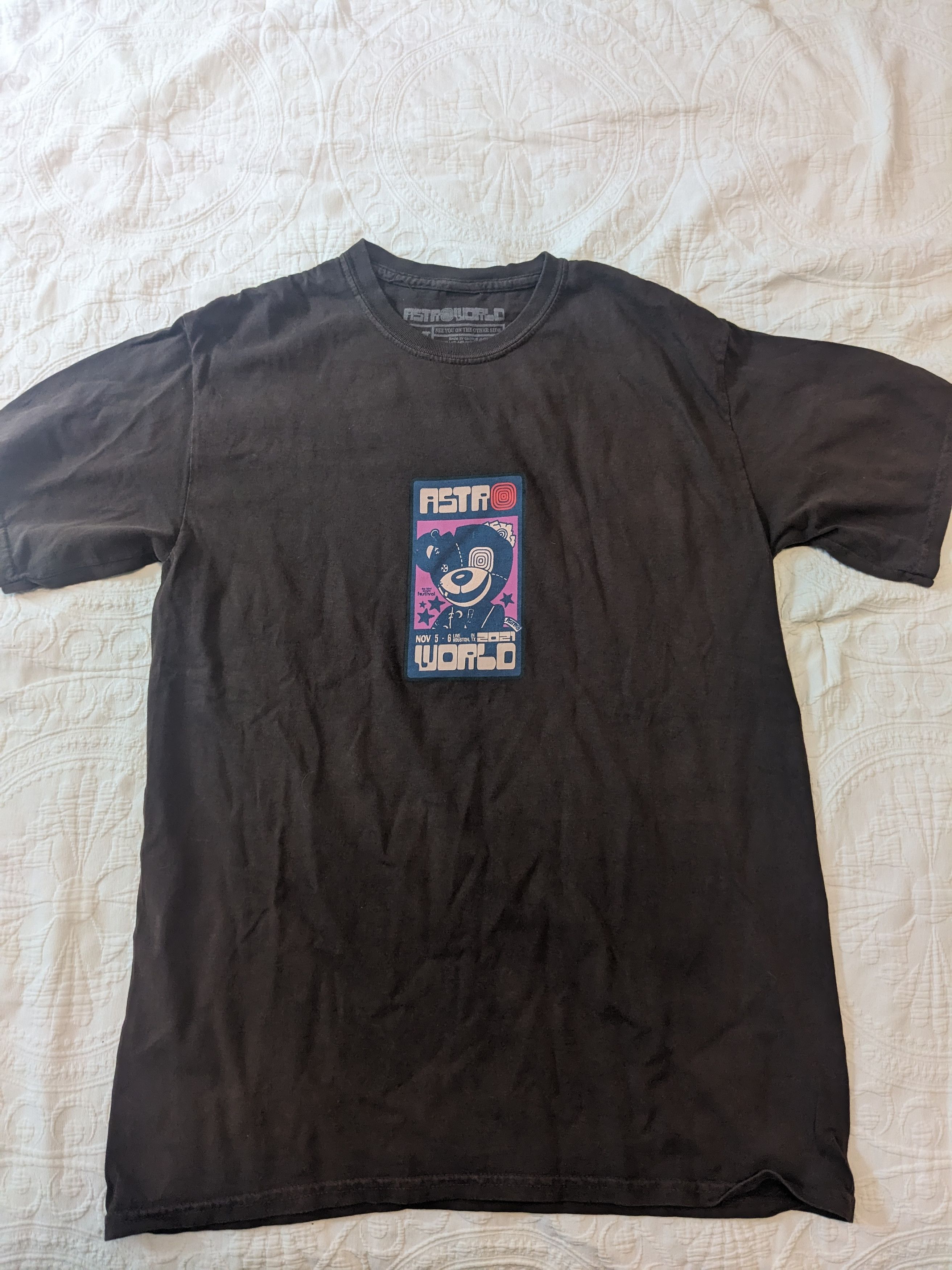 Travis Scott Travis Scott Astroworld Tee - Nov. 5-6, 2021 From Houston Size US M / EU 48-50 / 2 - 1 Thumbnail
