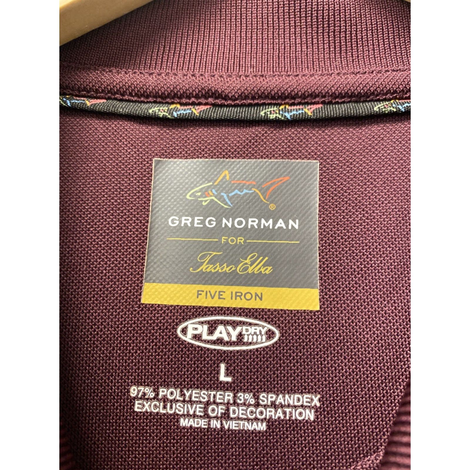 Vintage Greg Norman Play Dry Polo Mens Large Maroon NWOT Size US L / EU 52-54 / 3 - 3 Thumbnail