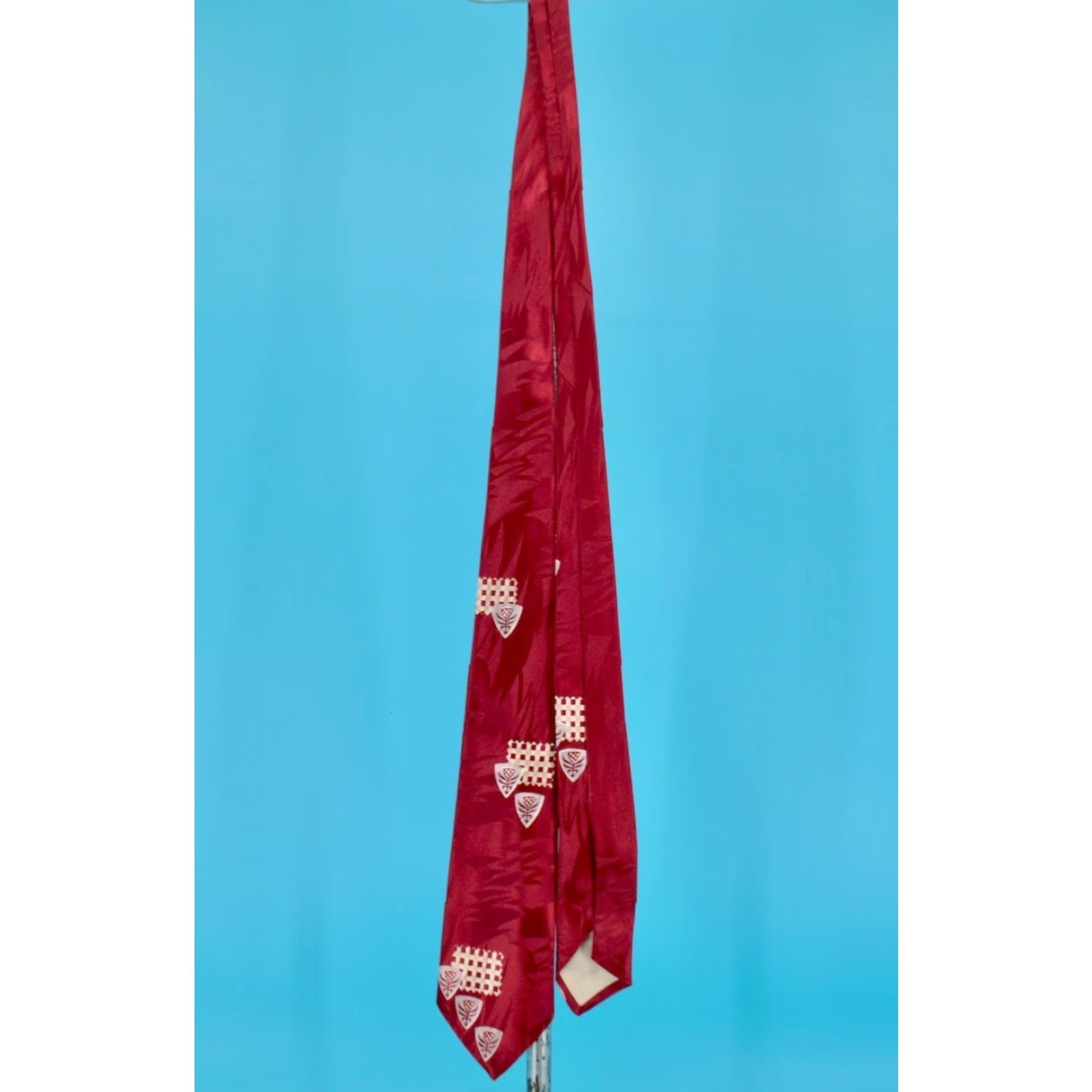 Vintage VINTAGE Men's 1950s Red Necktie 50s Tie Size ONE SIZE - 8 Thumbnail