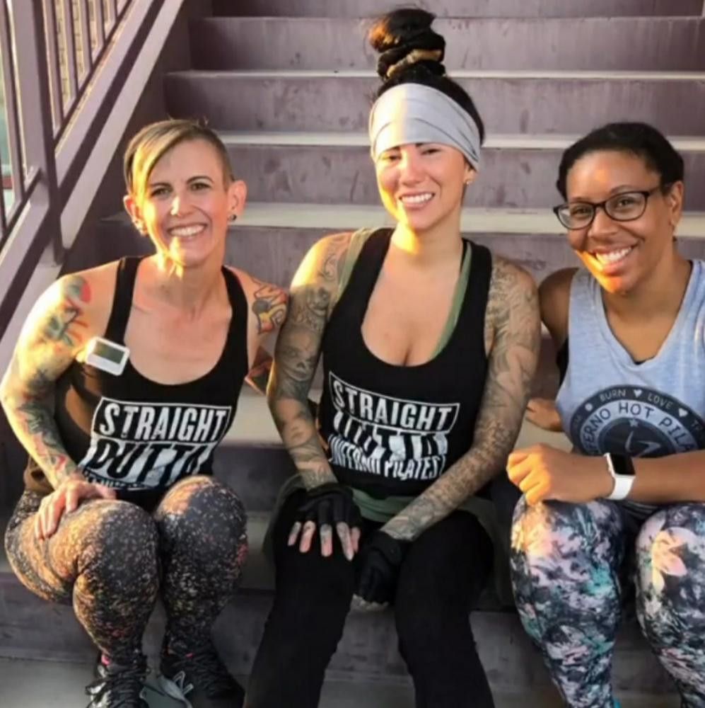 Next Level Apparel Black Straight Outta Inferno Pilates Racerback Tank Size S / US 4 / IT 40 - 4 Thumbnail