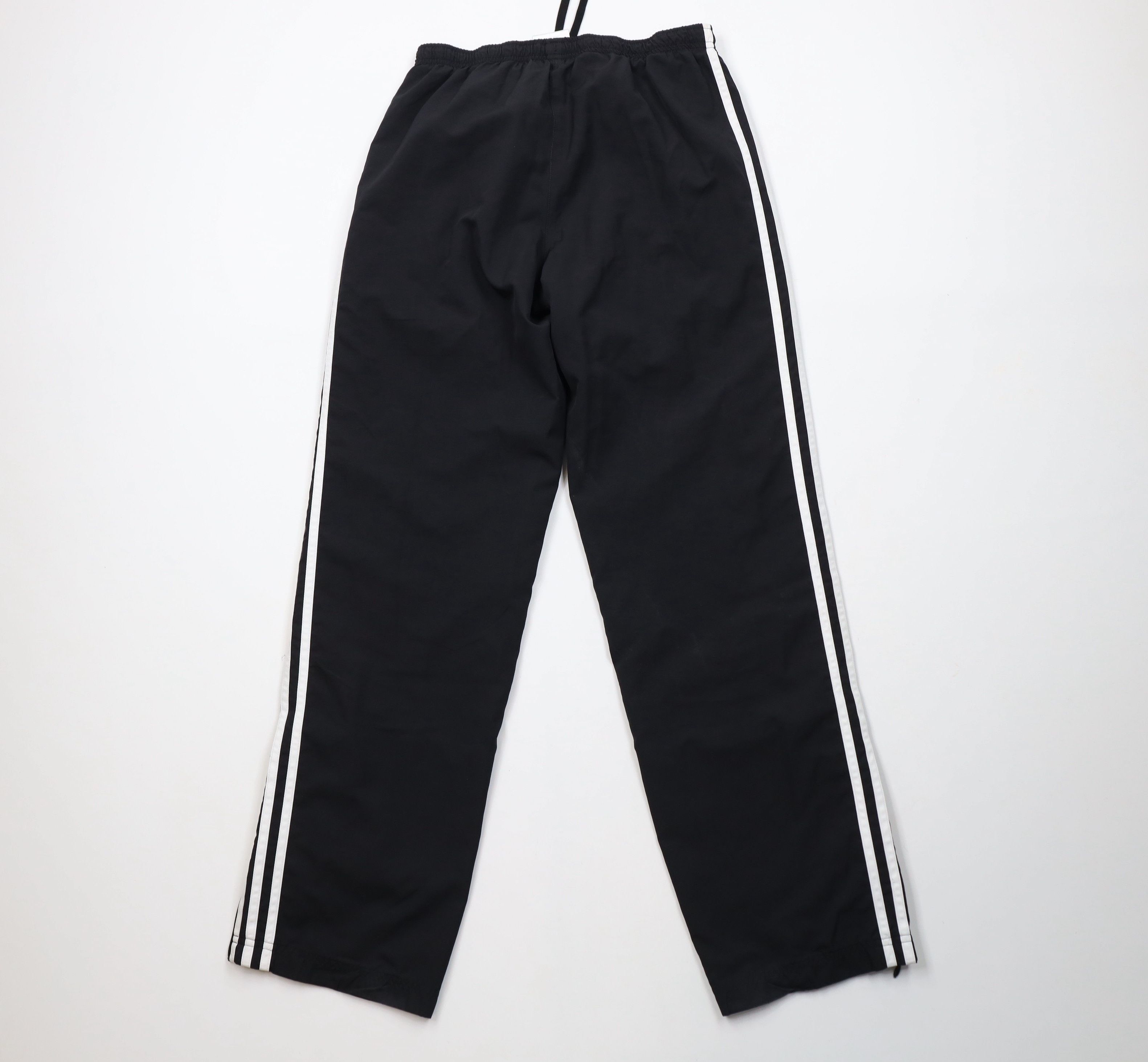 Adidas × Vintage Vintage Adidas Spell Out Striped Lined Windbreaker Pants Size 26" / US 2 / IT 38 - 11 Thumbnail