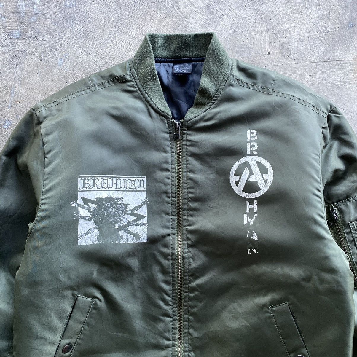 Band Tees × Japanese Brand BRAHMAN Japanese Punk Band Bomber Jacket Size US L / EU 52-54 / 3 - 3 Thumbnail
