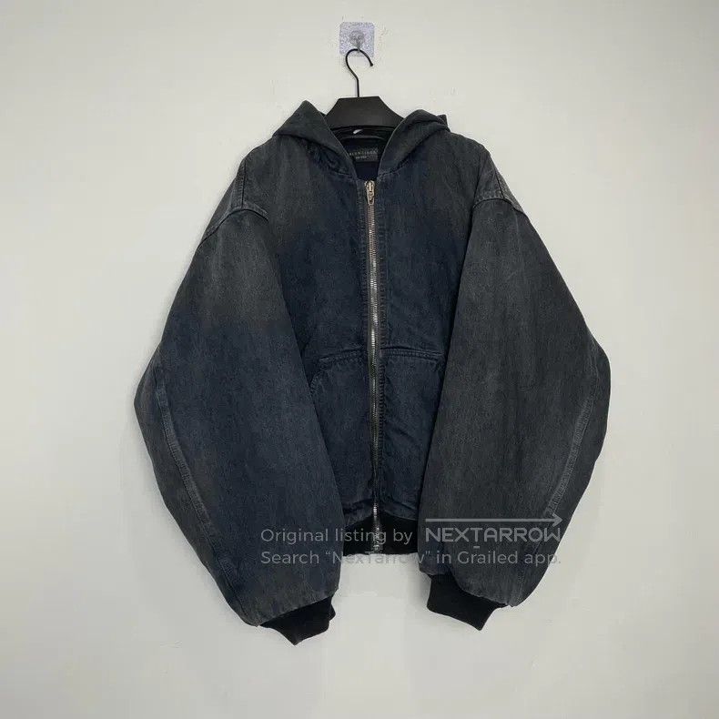 Balenciaga Balenciaga Retro letter logo vintage grey denim cotton coa Size US S / EU 44-46 / 1 - 1 Thumbnail