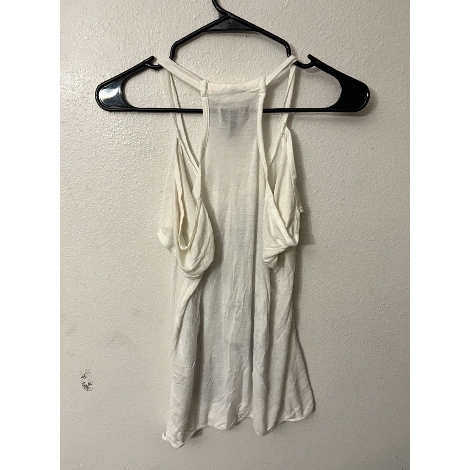 Buffalo David Bitton Buffalo by David Bitton Women Top Small White Blouse Sheer Cold Shoulder Graphic Size S / US 4 / IT 40 - 2 Thumbnail