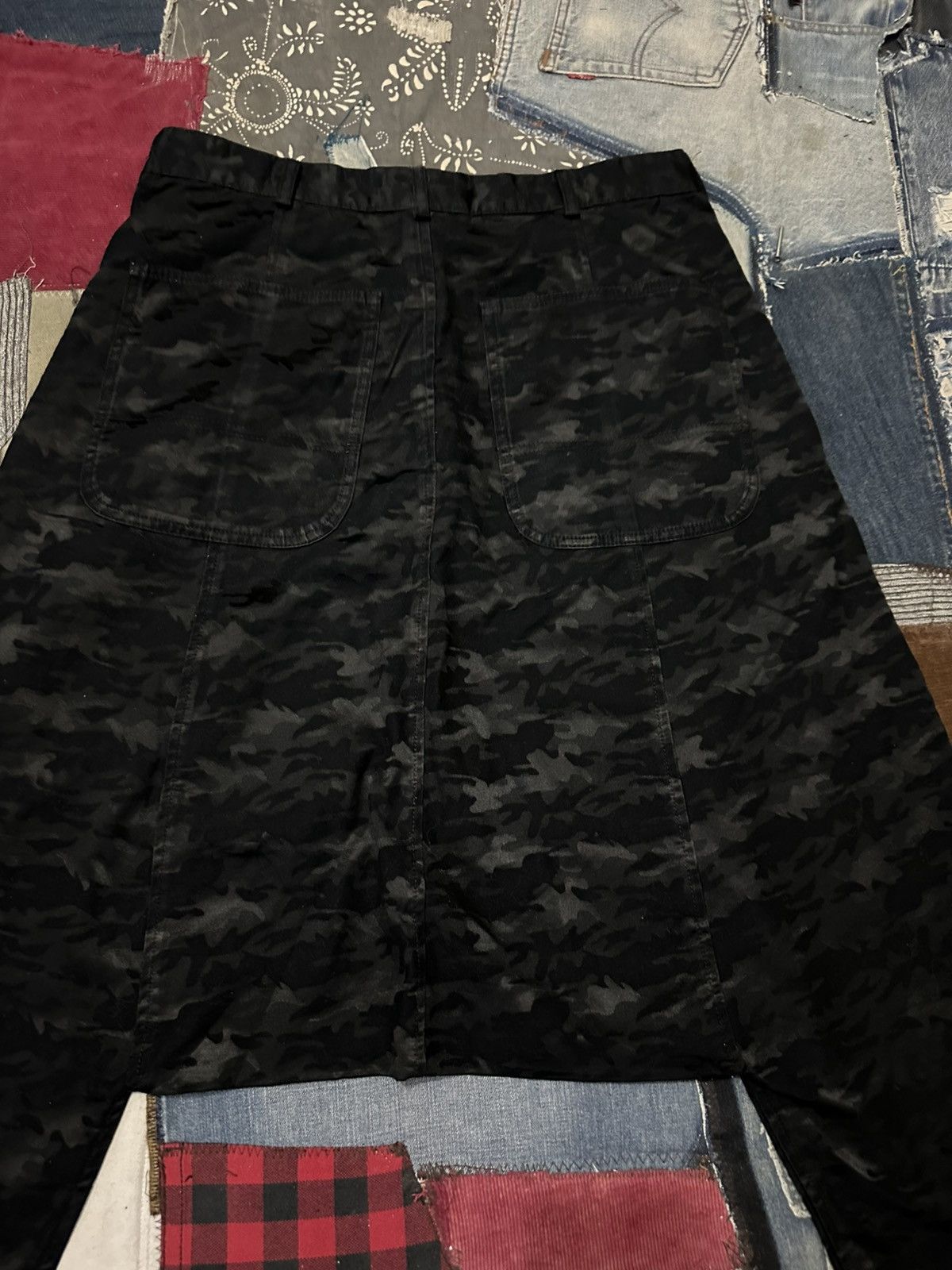 Comme des Garcons AD2014 Comme Des Garcons Black Camo Sarouel Drop Crotch Pant Size US 31 - 6 Thumbnail