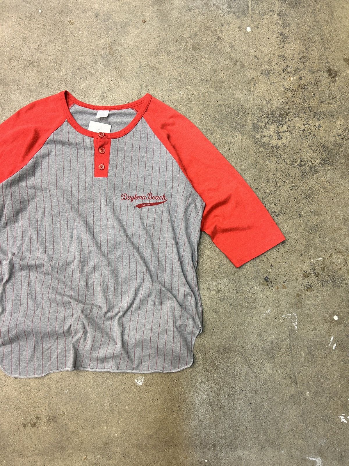 Vintage 80s Vintage Daytona Beach Baseball Tee Henley Medium Size US M / EU 48-50 / 2 - 2 Thumbnail