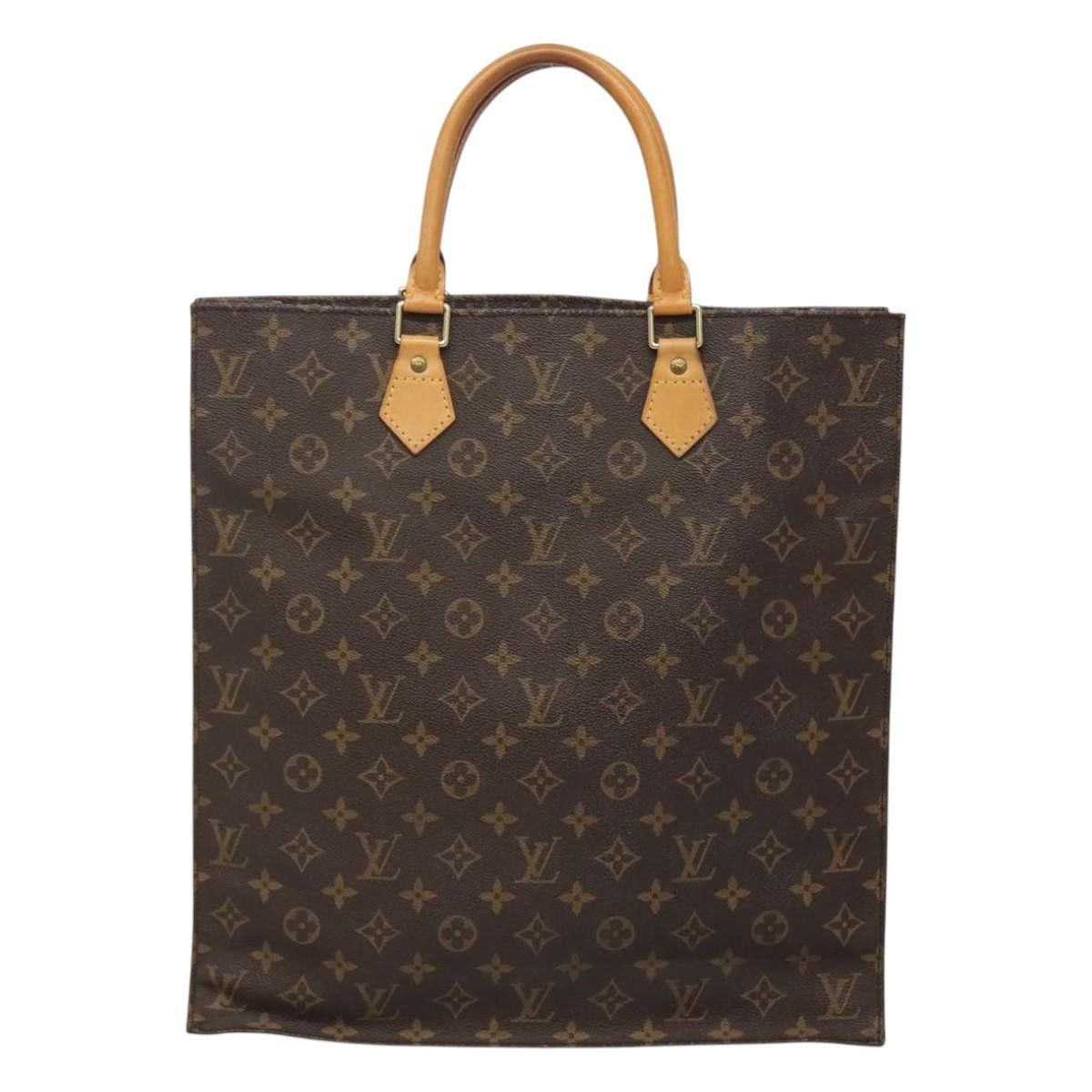 Louis Vuitton LOUIS VUITTON Monogram Sac Plat Hand Bag M51140 Size ONE SIZE - 3 Thumbnail