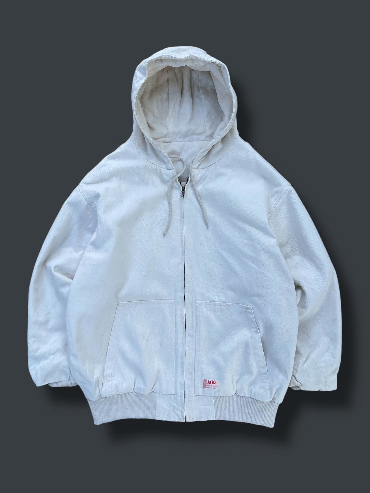 Japanese Brand × Vintage Vintage Java Active Hoodie Bomber Jacket Size US L / EU 52-54 / 3 - 1 Thumbnail