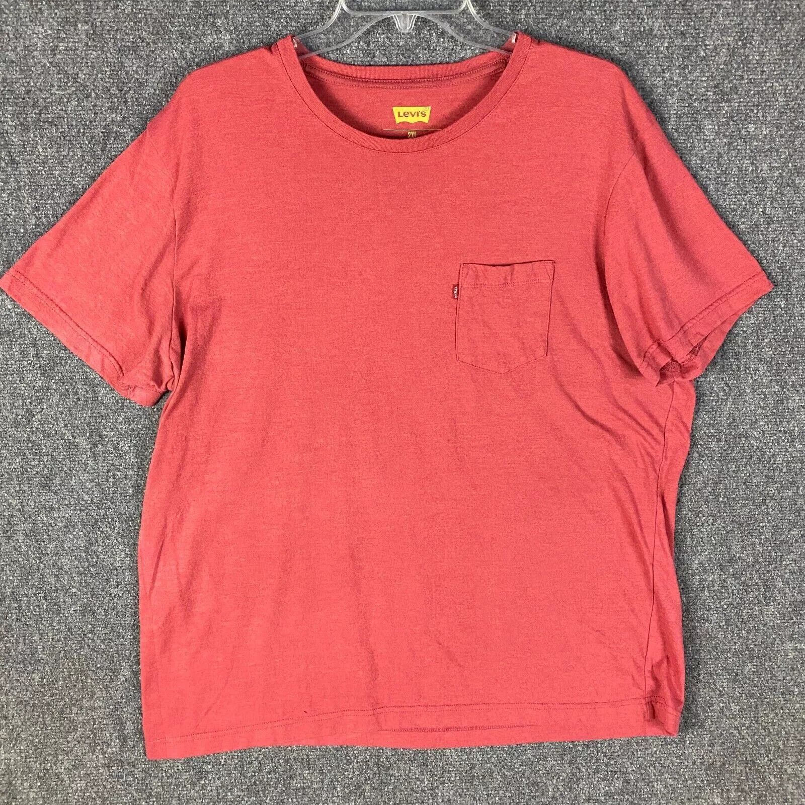 Levi's Levi's T-Shirt Men's 2XL Short Sleeve Red Cotton Adults XXL Size US XXL / EU 58 / 5 - 1 Thumbnail