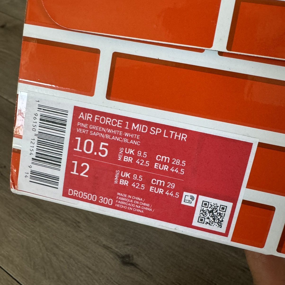 Off-White OFF WHITE x NIKE GREEN LEATHER MIDTOP SP AIRFORCE 1s Size US 10.5 / EU 43-44 - 9 Thumbnail