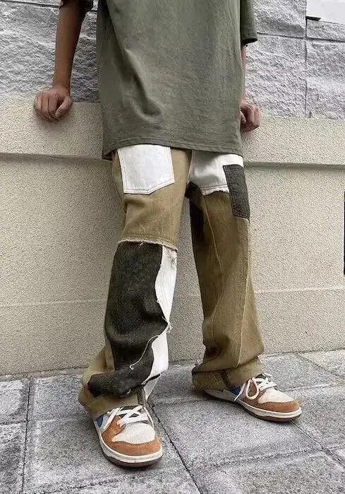 Other Khaki Bandana Patchwork Grunge Pants - Aesthetic Size US 30 / EU 46 - 4 Thumbnail