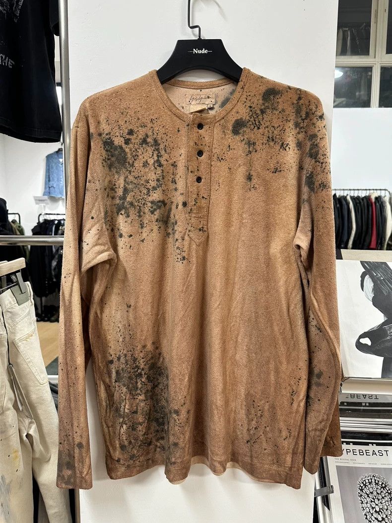 Yohji Yamamoto yohji yamamoto 90S tie-dyed fur collar long sleeve 2502-Ne Size US M / EU 48-50 / 2 - 1 Thumbnail