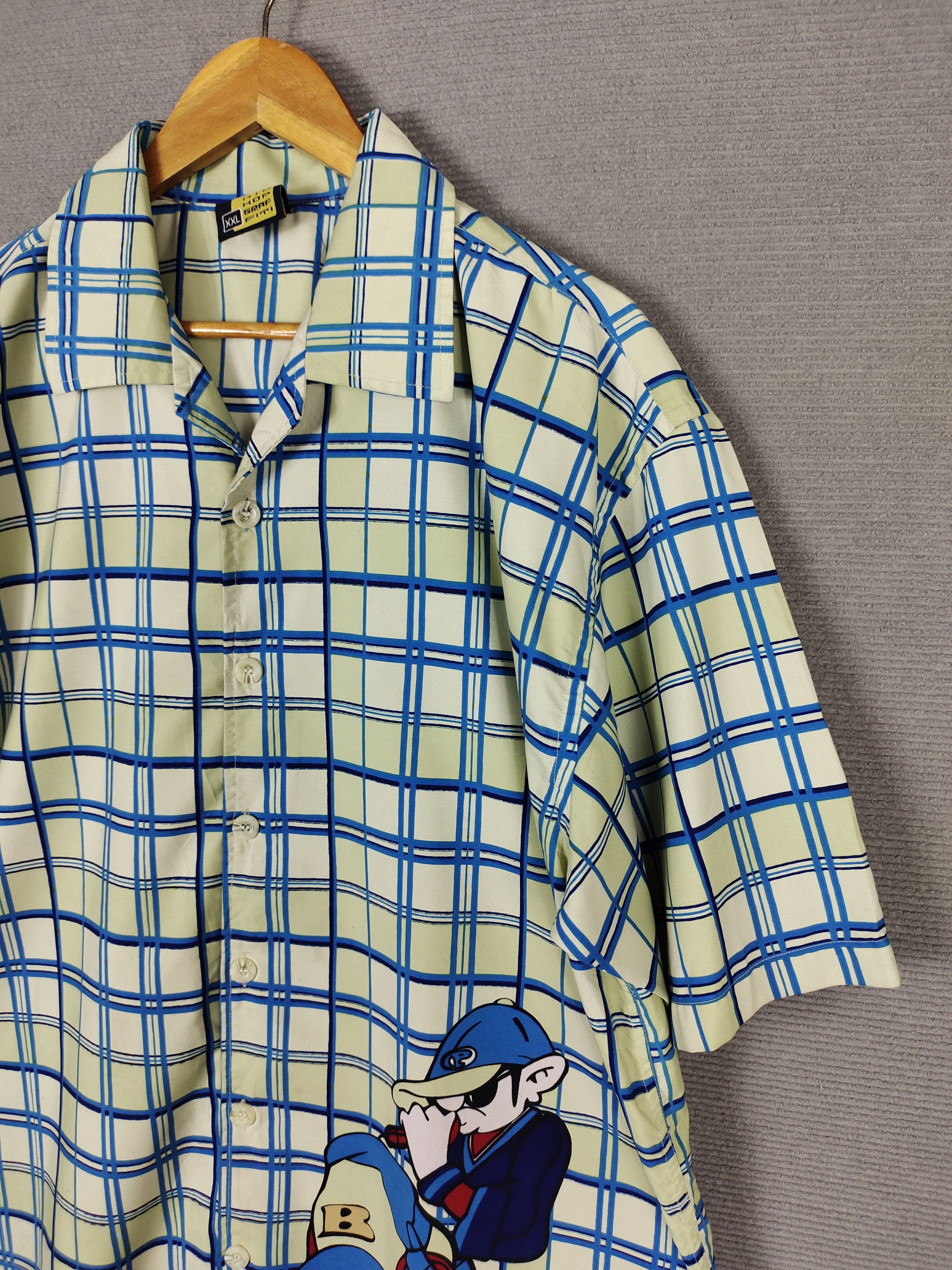 Vintage Vintage Y2k Hip Hop Graviti Baggy Checkered Shirt Jnco Size US XXL / EU 58 / 5 - 2 Thumbnail