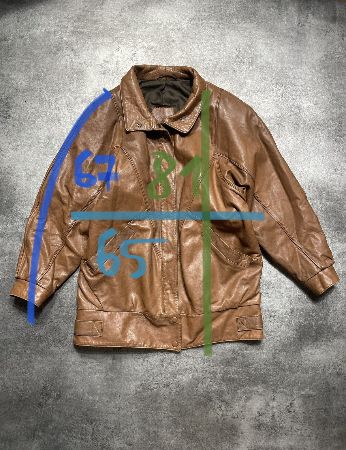 Vintage 🔥Offers🔥Vintage Y2K Real Genuine Leather Jacket Thick Rare Size XXL / US 16-18 / IT 52-54 - 18 Thumbnail