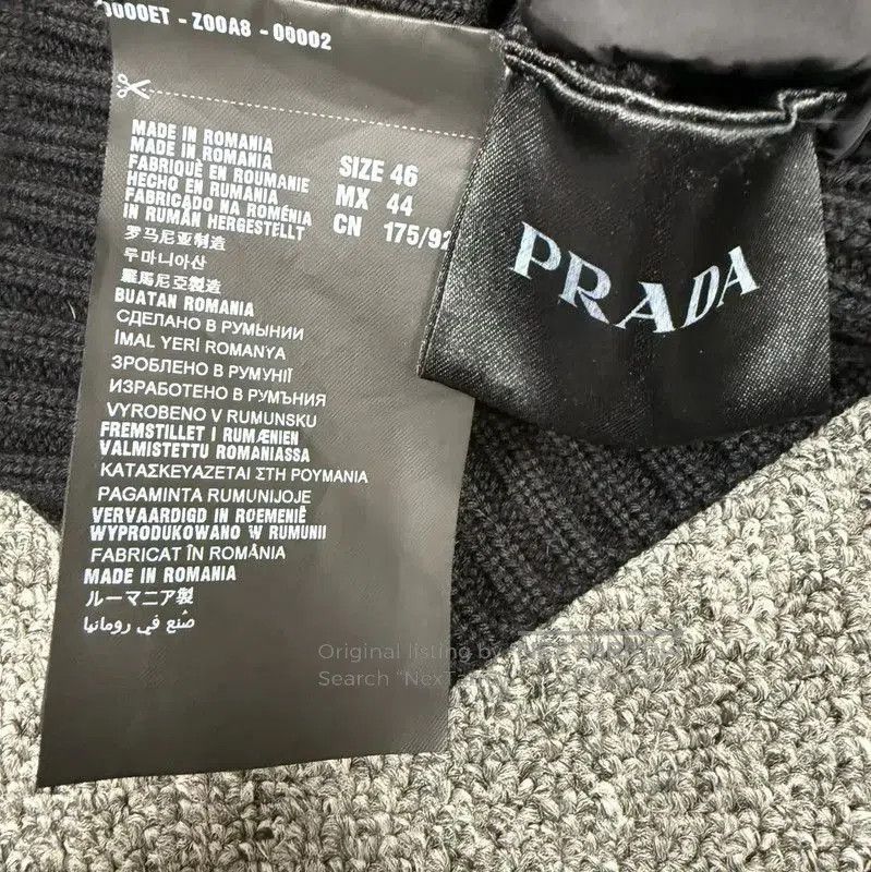 Prada Prada Black Cotton Men's Outerwear Jacket. Size US S / EU 44-46 / 1 - 4 Thumbnail