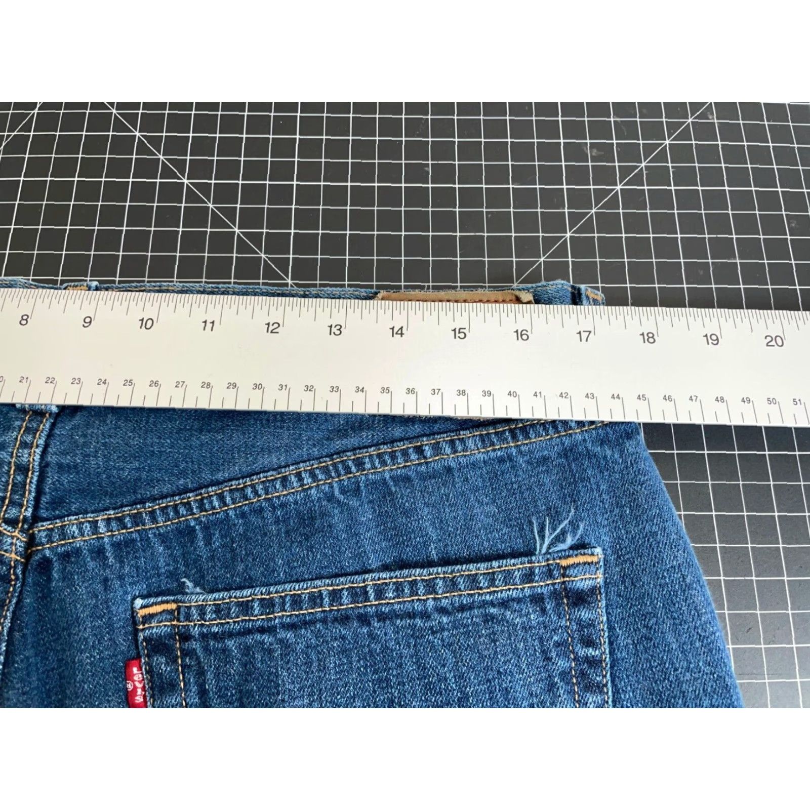 Levi's Levi's 501 XX Straight Jeans Men's 34x27 Blue Button Fly Regular Fit Retro Grunge Size US 34 / EU 50 - 5 Thumbnail