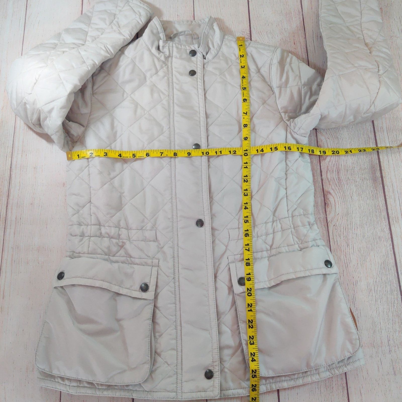 Coach Coach diamond quilted jacket F84993 oyster sz S Size S / US 4 / IT 40 - 8 Thumbnail