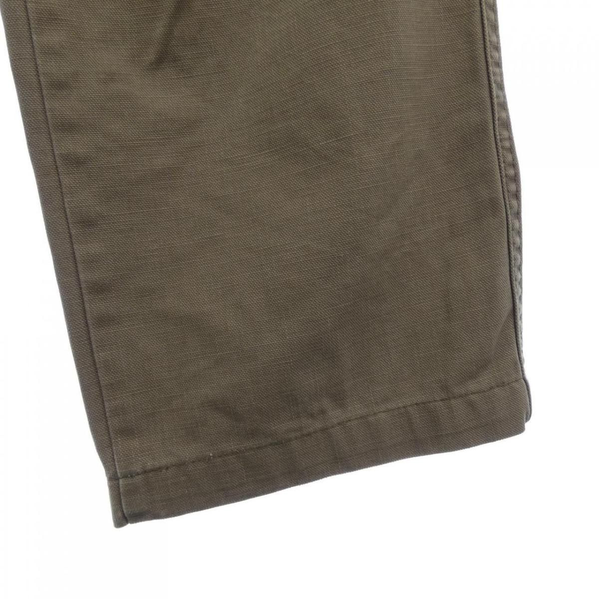 Casual Pants Full Length Zipper Cotton Straight Cut Gray