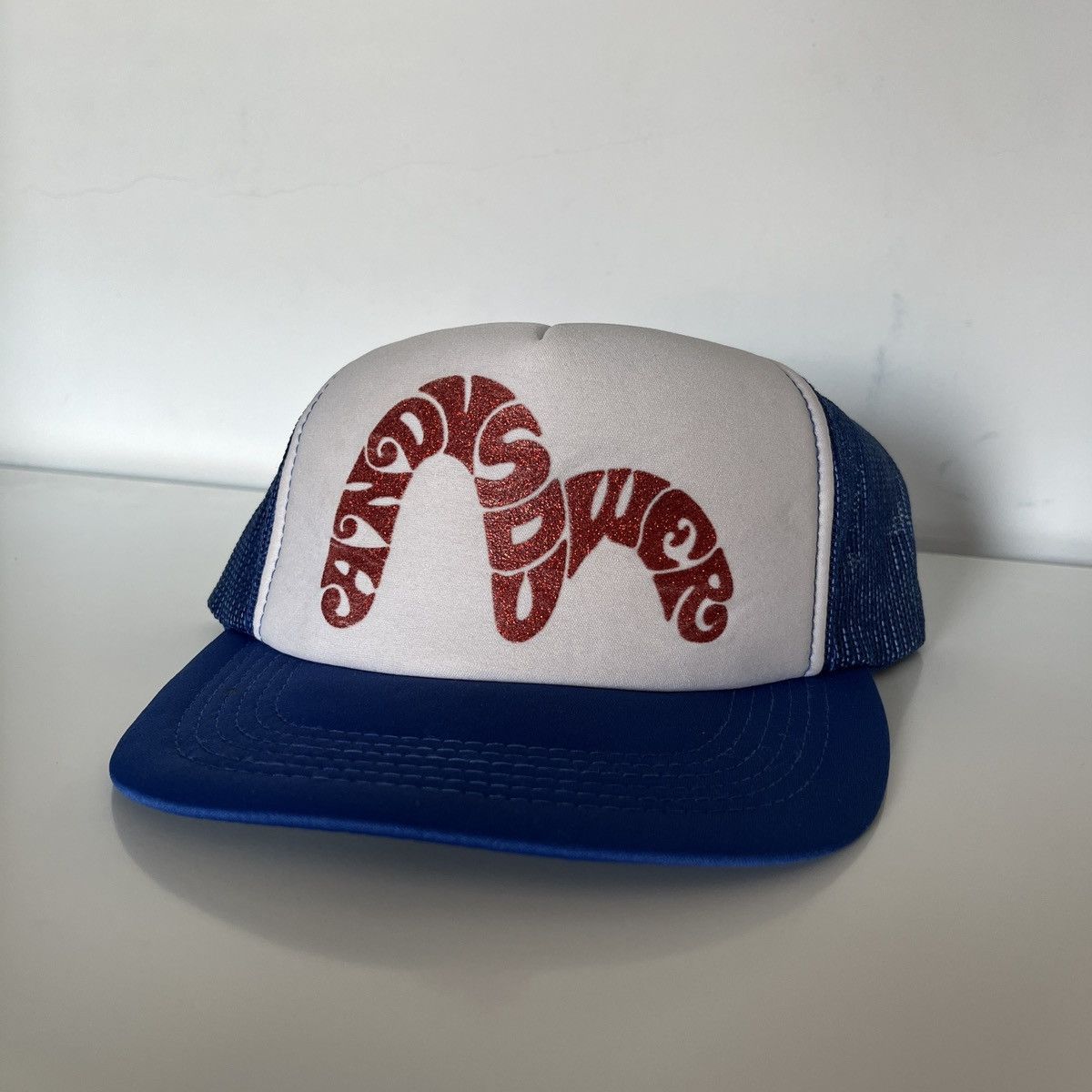 Evisu × Japanese Brand 🔥Y2K EVISU SEAGULL ANDY SOUWER TRUCKER HAT Size ONE SIZE - 1 Thumbnail