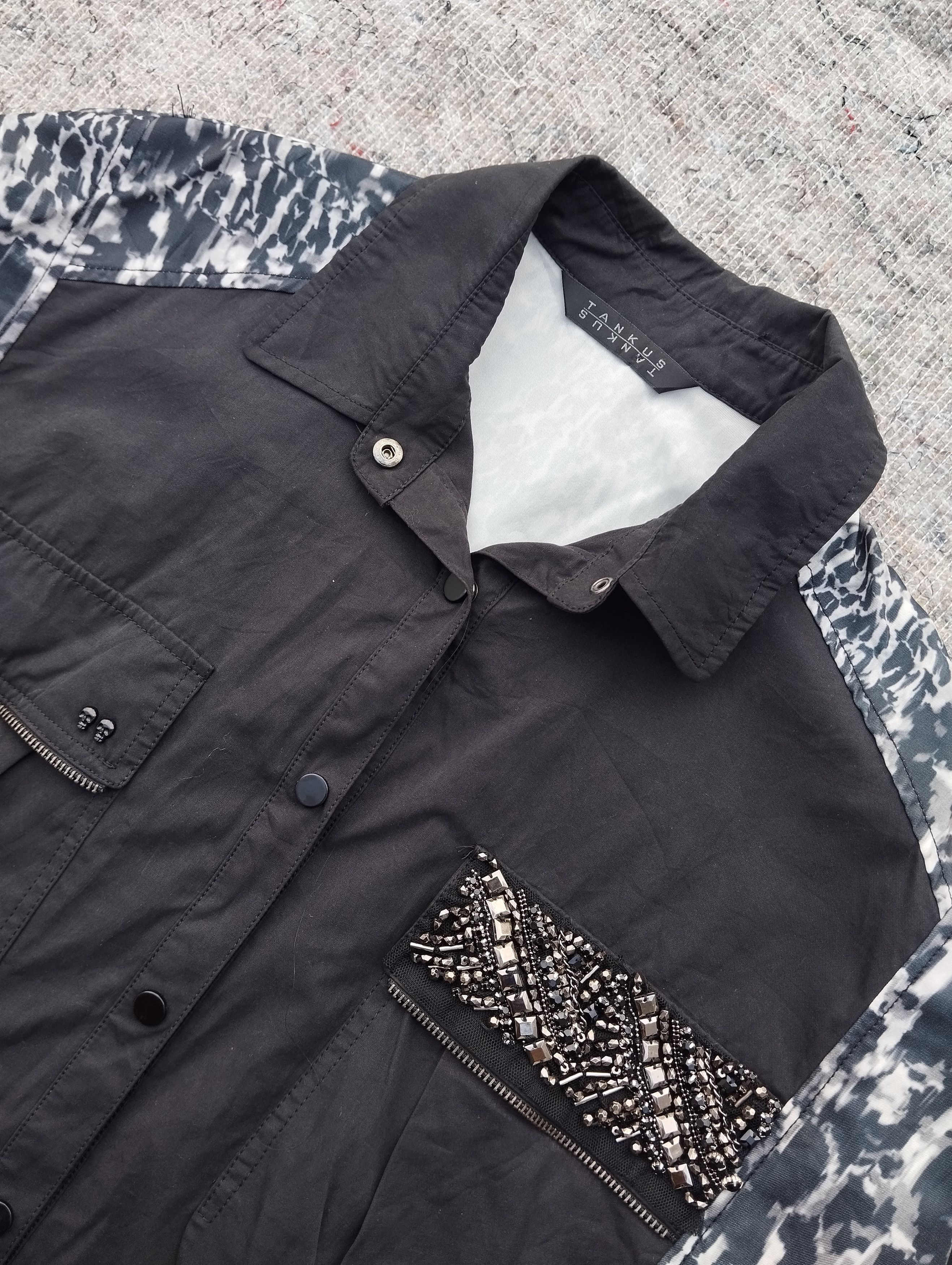 Japanese Brand Tankus y2k hybrid shirt Size US L / EU 52-54 / 3 - 3 Thumbnail