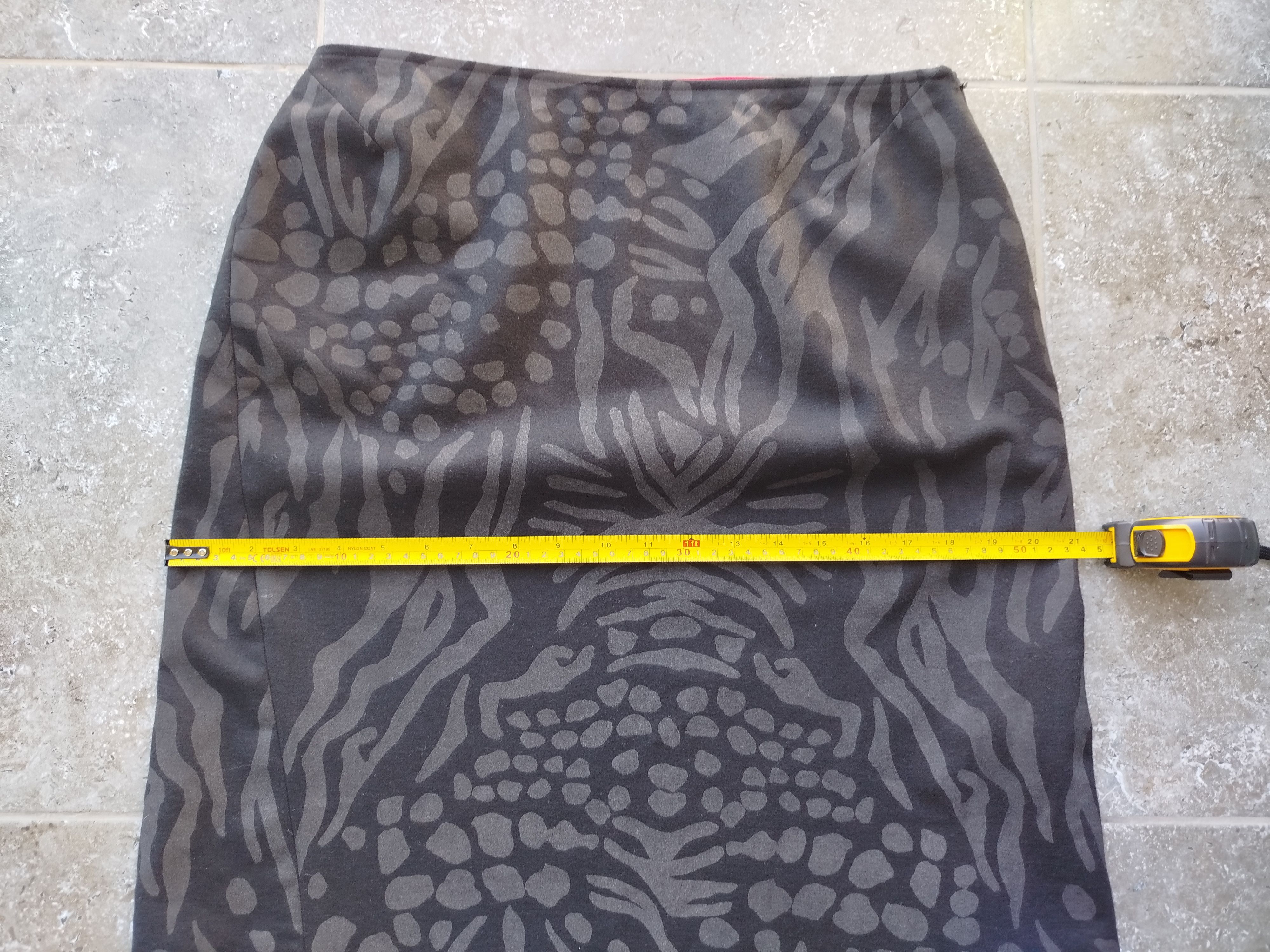 Valentino Valentino Jeans Skirt Pencil Wool Blend Tribal Vintage 90s Size 34" / US 12 / IT 48 - 9 Thumbnail