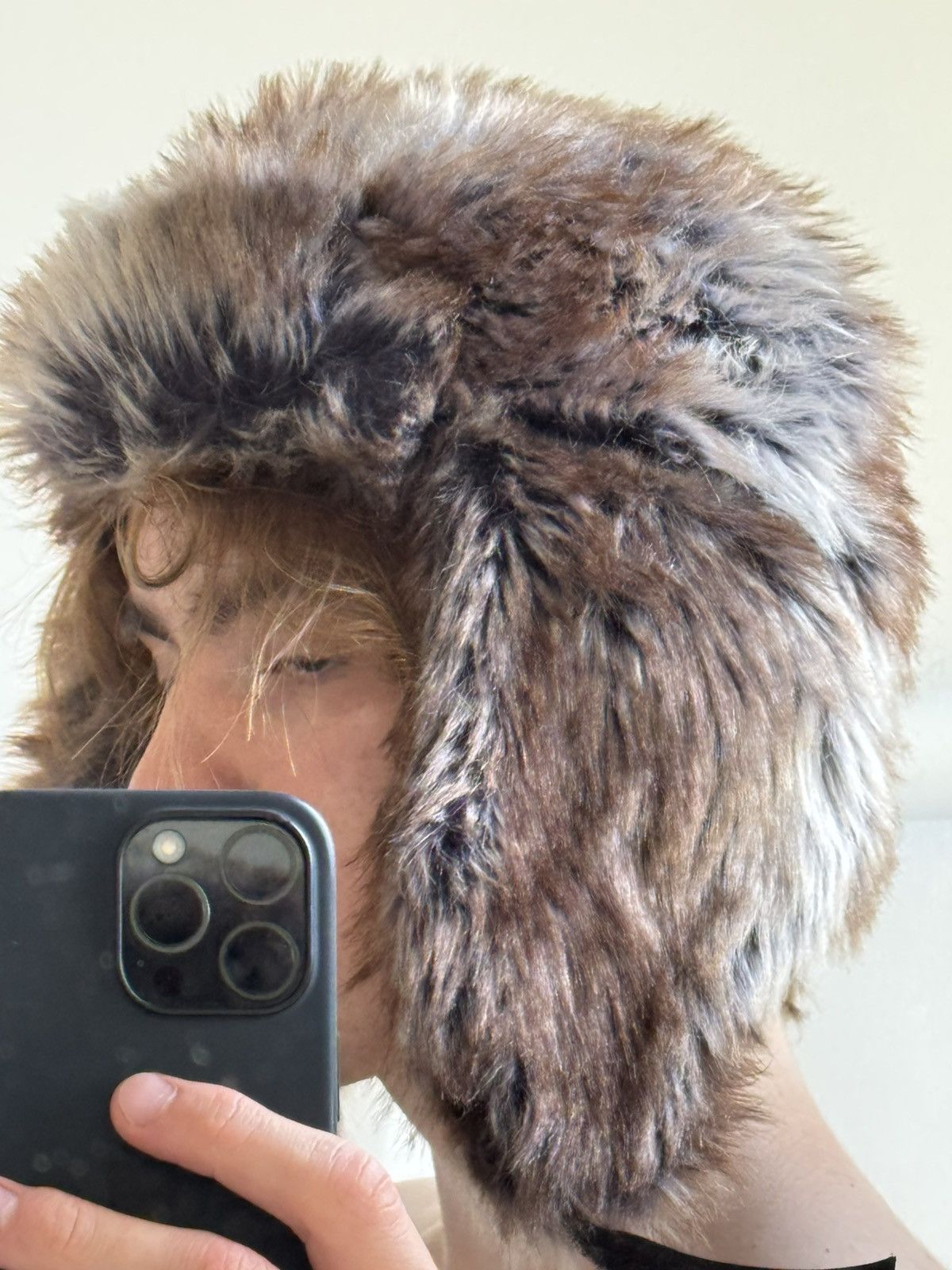 Japanese Brand Vintage fuzzy mohair japanese ushanka hat avant garde Size ONE SIZE - 4 Thumbnail