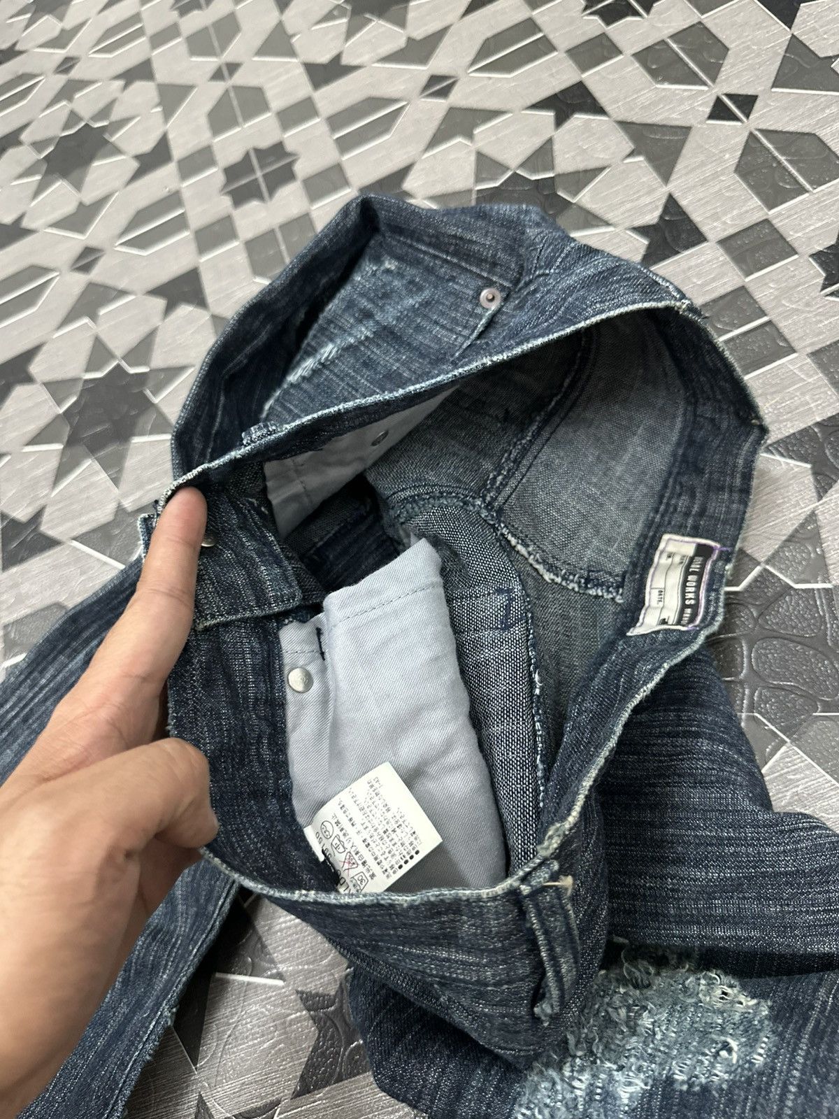 Michel Klein 1990 MK Homme (Michel Klein) Claw Mark Denim Size US 30 / EU 46 - 17 Thumbnail