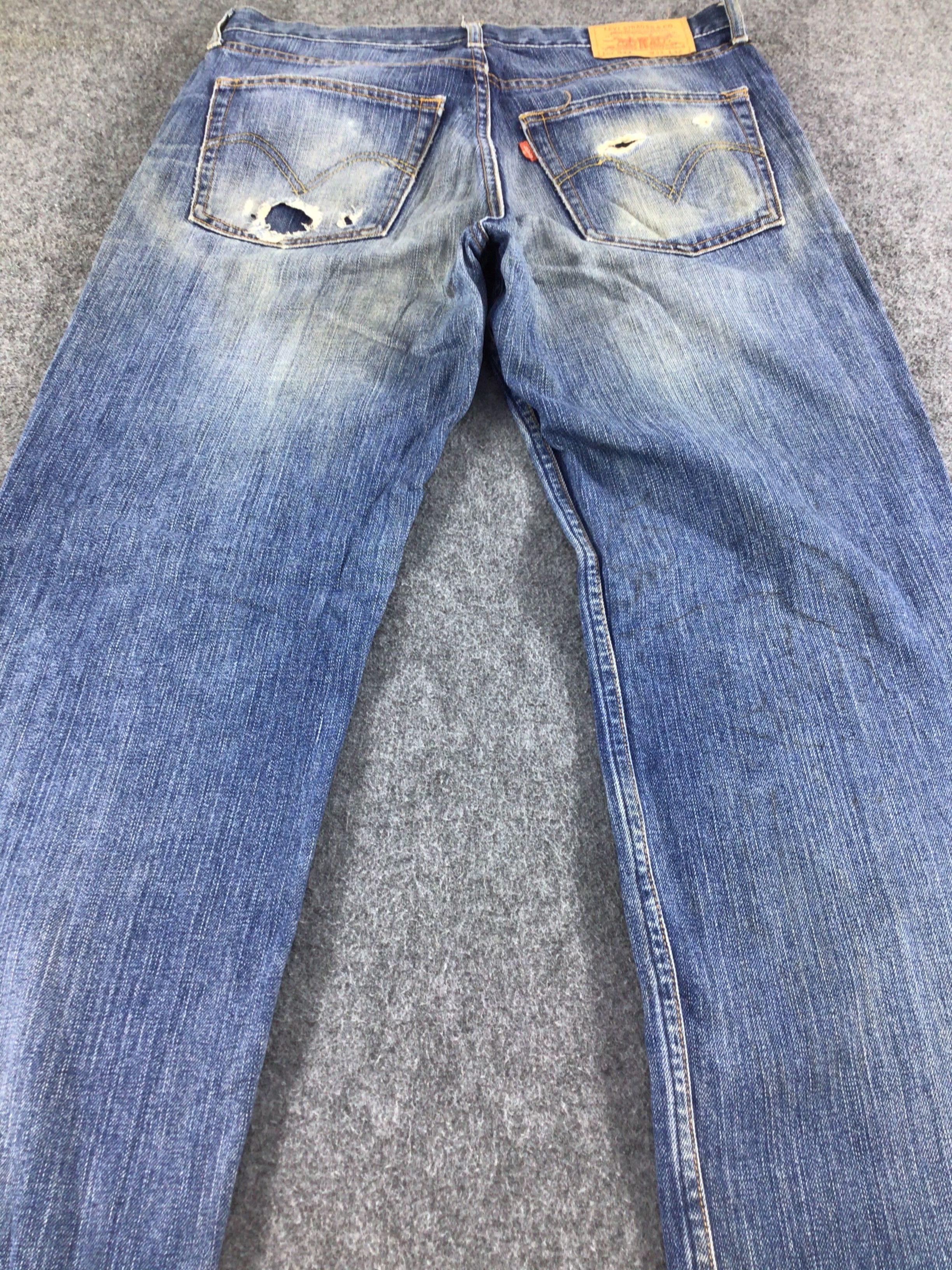 Levi's Vintage Distress Levis 533 Jeans-JM389 Size US 34 / EU 50 - 4 Thumbnail