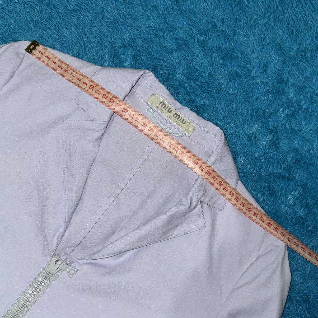 Miu Miu 2000’ Runway Archival Miu Miu Lilac Zip-Trim Jacket + Skirt Size L / US 10 / IT 46 - 23 Thumbnail