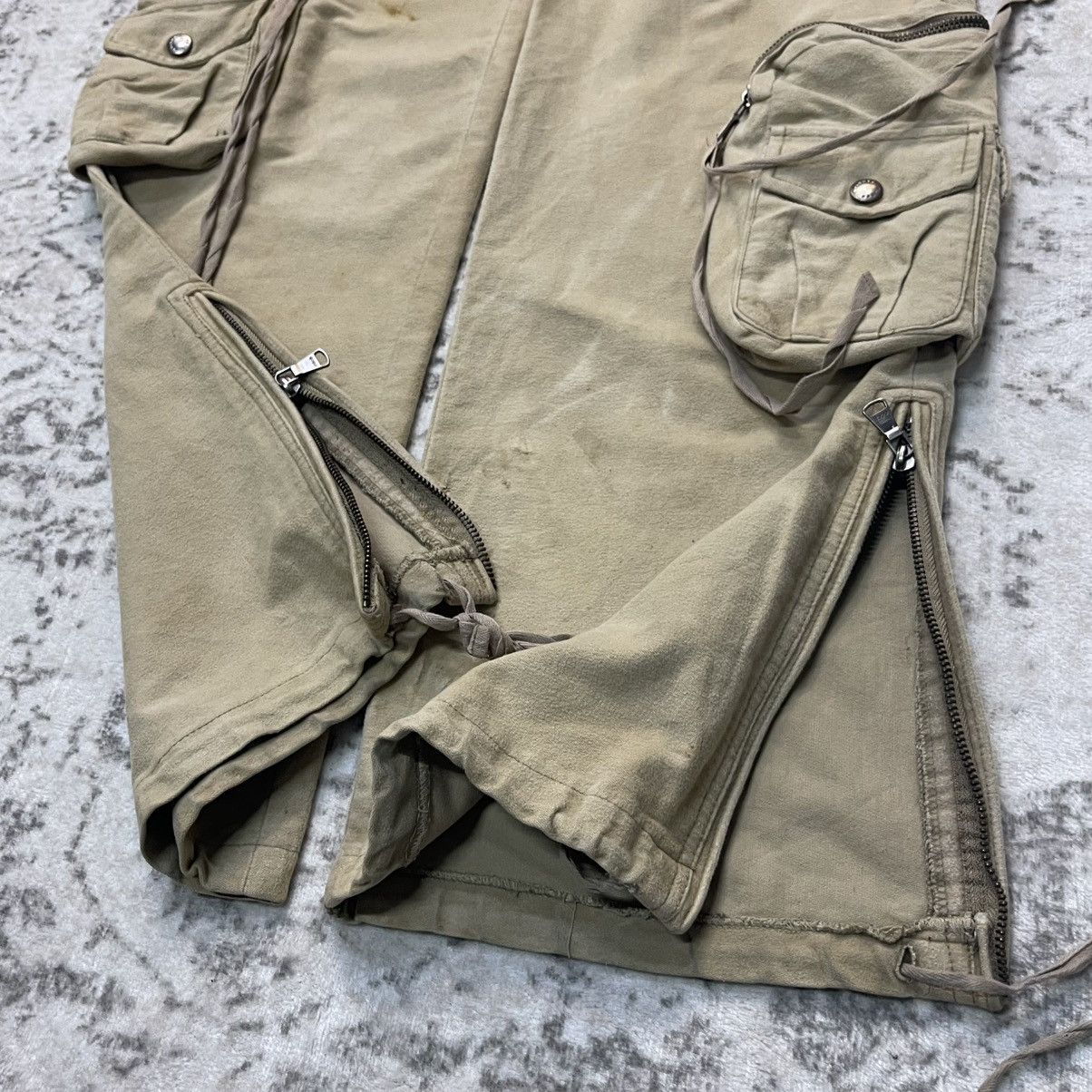GOA Codes Combines Japan 3D Multi Pocket Wide Leg Cargo Pants Size US 30 / EU 46 - 8 Thumbnail