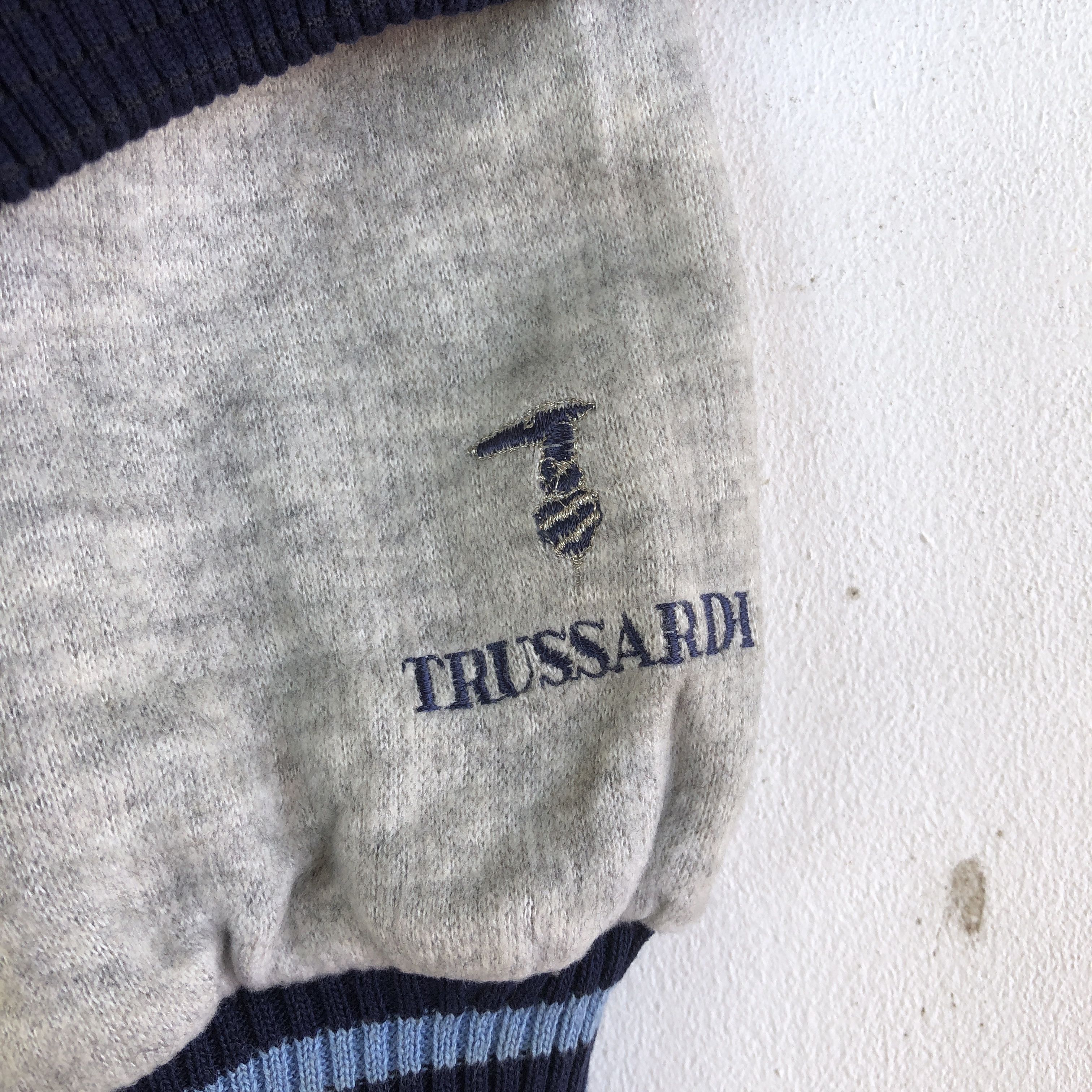 Trussardi × Vintage Vintage Trussardi Varsity Jacket Letterman Wool Jackets Size US XL / EU 56 / 4 - 8 Thumbnail