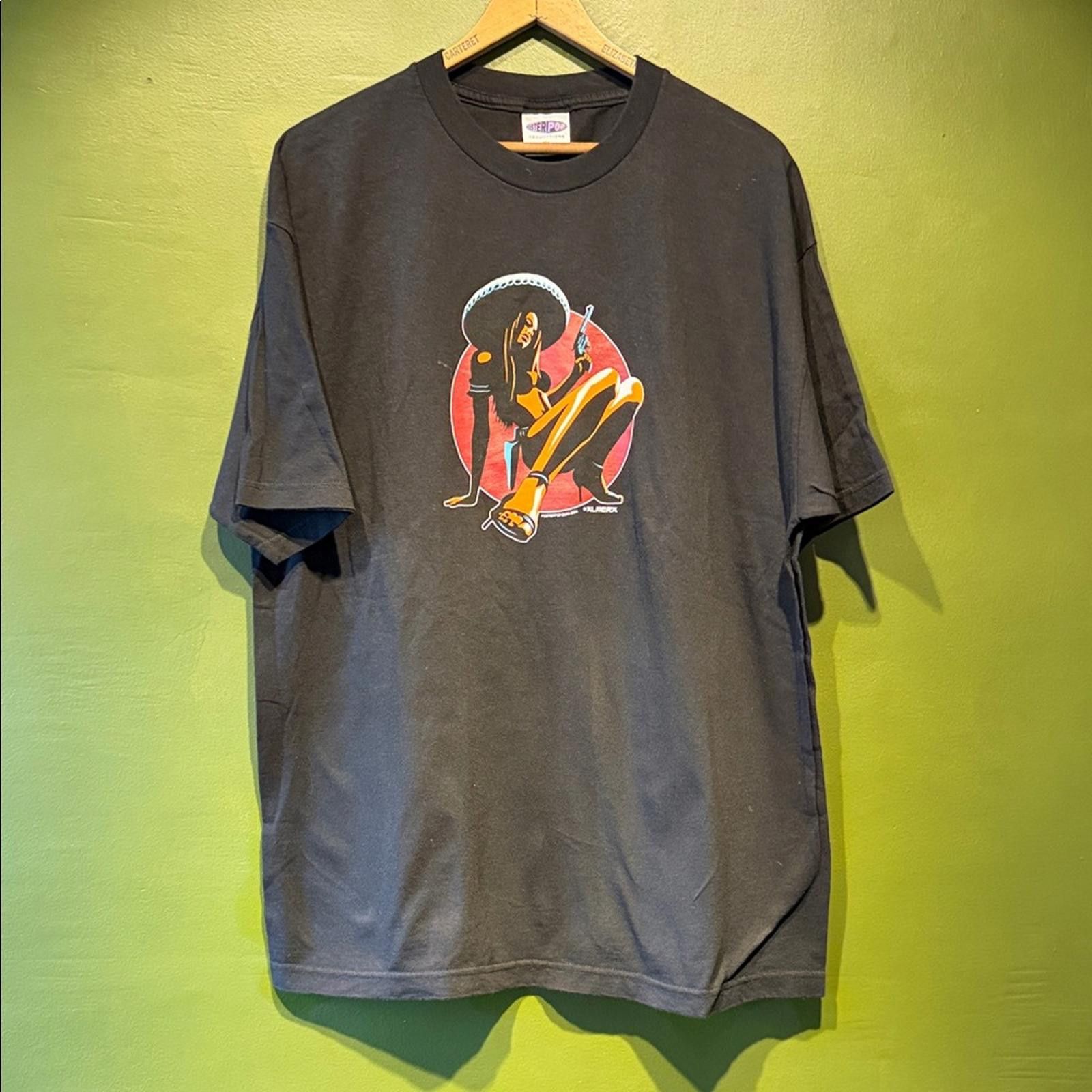 Other Vintage Posterpop 2004 Almera Black Graphic T-Shirt Size US XL / EU 56 / 4 - 1 Thumbnail
