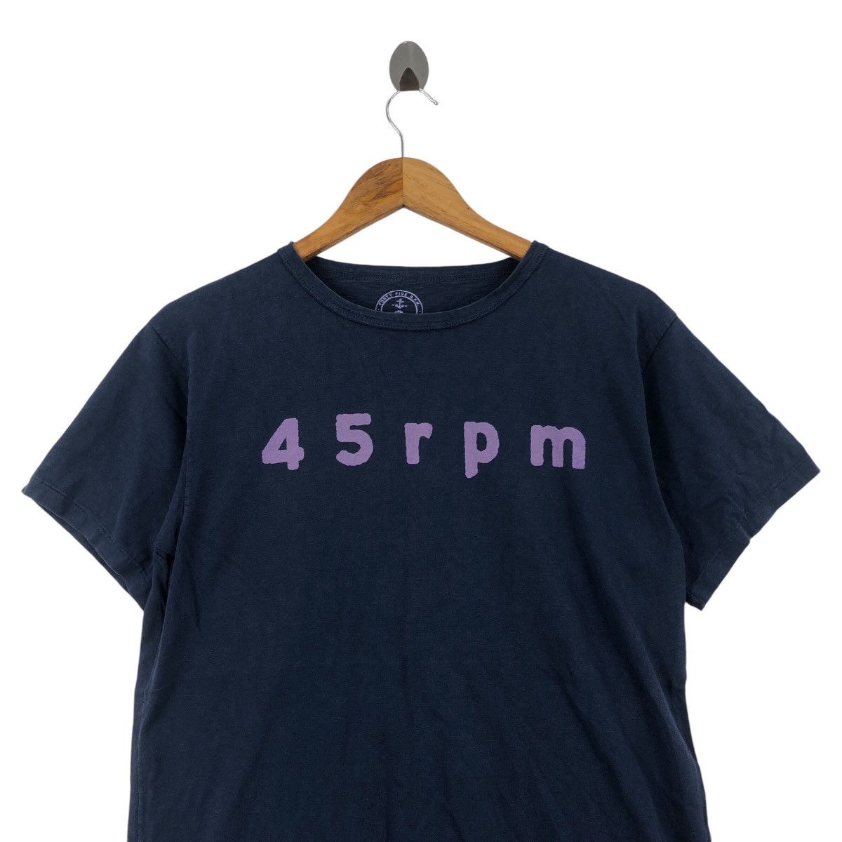 45rpm Japanese Brand 45 RPM STUDIO INDIGO T-Shirt Size S / US 4 / IT 40 - 2 Thumbnail