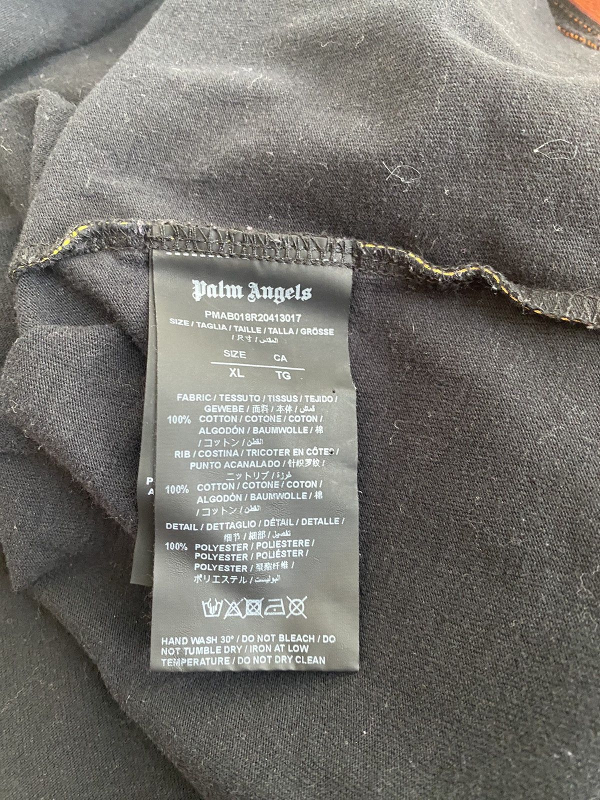 Designer × Palm Angels PALM ANGELS LONG SLEEVE BURNING LOGO OVER TEE Size US XL / EU 56 / 4 - 4 Thumbnail