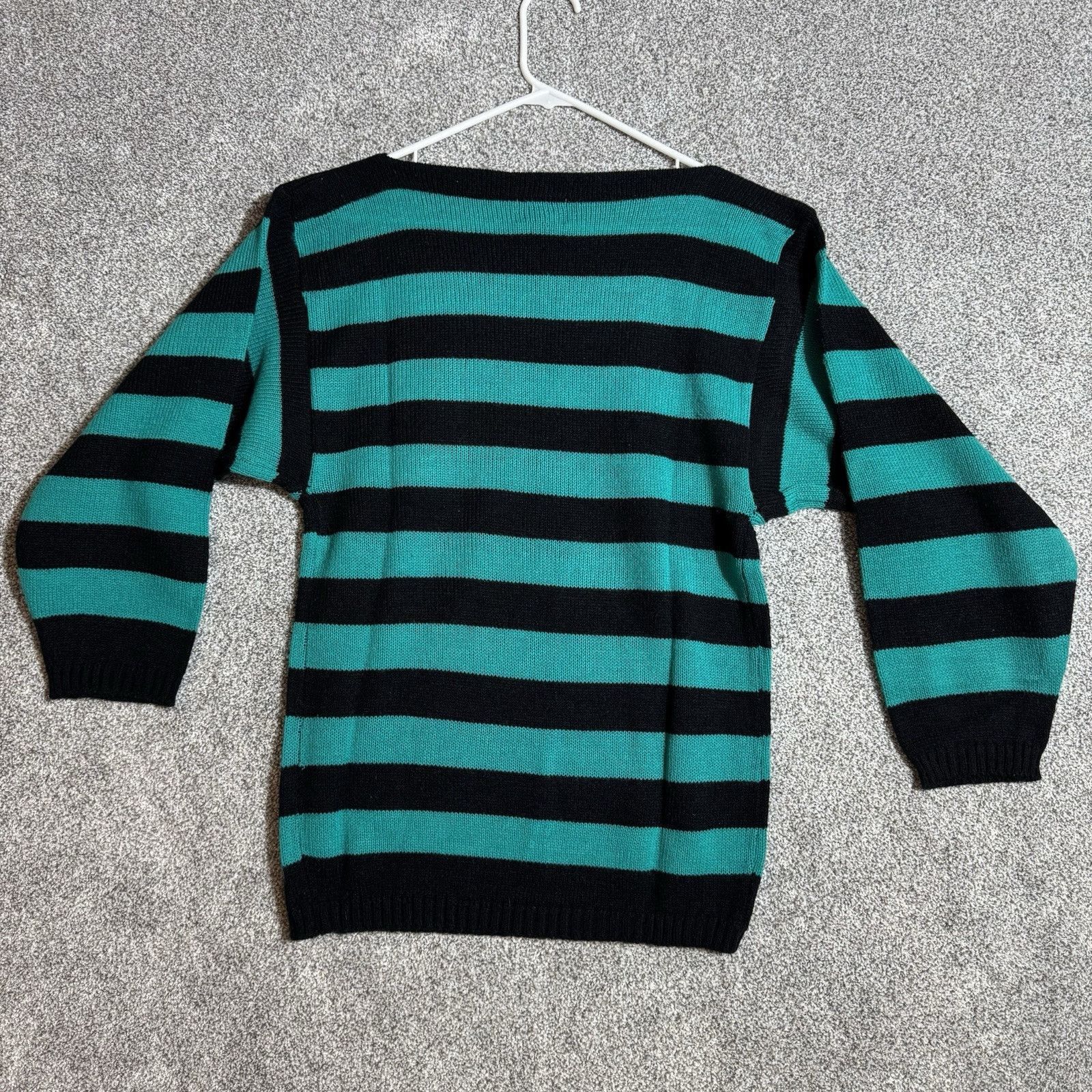 Other Vintage 80s Sweater Women Medium Grunge Ribbed Knit Slouchy Size M / US 6-8 / IT 42-44 - 7 Thumbnail