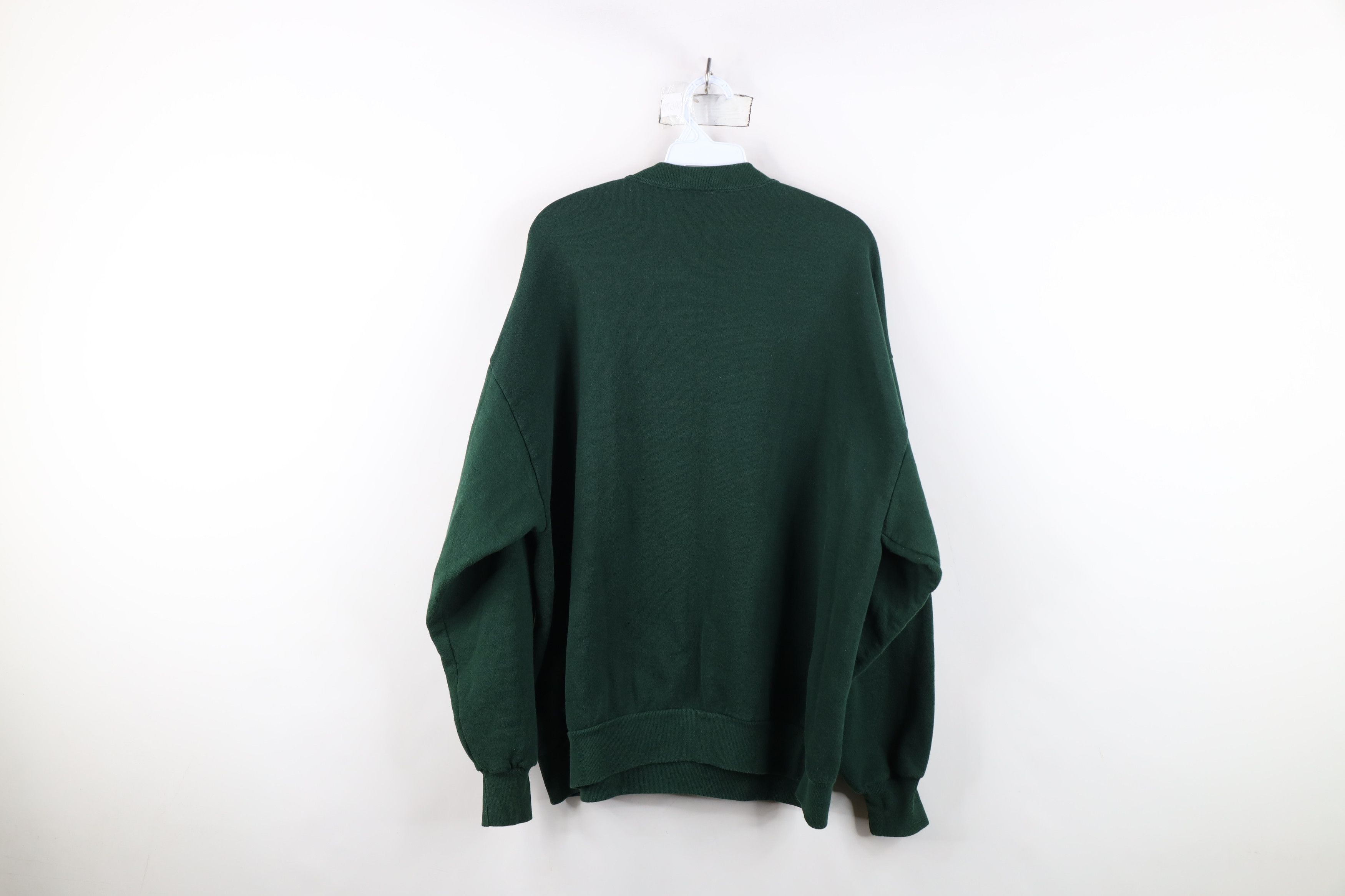 Vintage Vintage 90s Streetwear Crewneck Sweatshirt Hunter Green USA Size US XXL / EU 58 / 5 - 9 Thumbnail