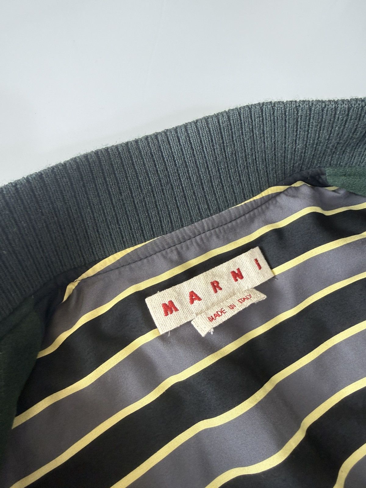 Marni Marni Embroidered Leather Wool Varsity Jacket Size US S / EU 44-46 / 1 - 6 Thumbnail