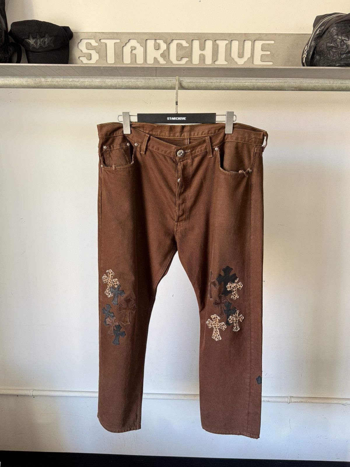 Chrome Hearts Chrome Hearts Multi Patch Brown Levi 501 Size US 38 / EU 54 - 1 Thumbnail