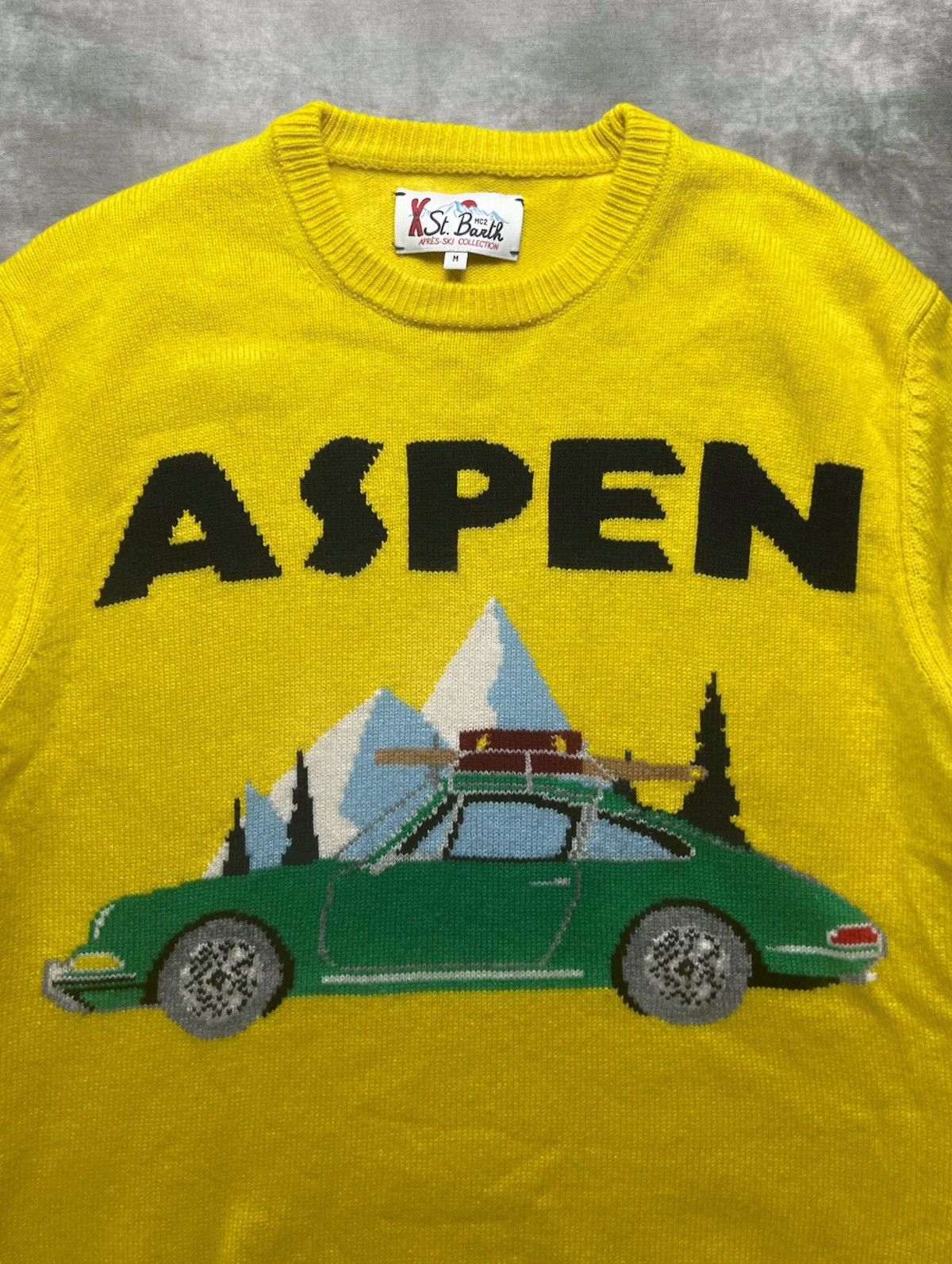 Vintage Vintage Aspen Wool Blend Sweater Retro Ski Car Graphic M Size US M / EU 48-50 / 2 - 5 Thumbnail