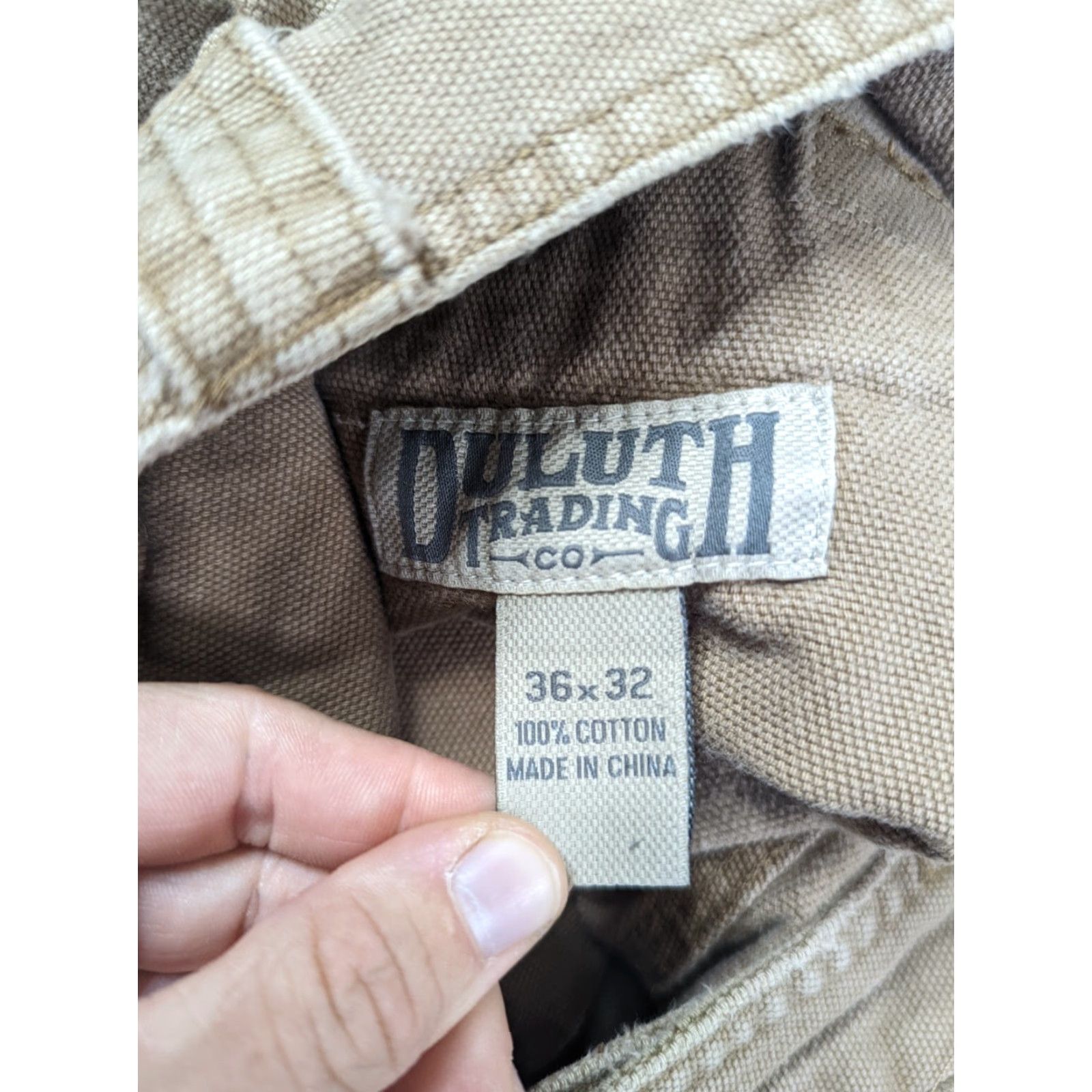 Duluth Trading Company VINTAGE Duluth Trading Co Canvas Cargo Pants Relaxed Mens 36x32 Brown Distressed Work Cargo Pants Mens Brown Canvas Workwear Pants Size US 36 / EU 52 - 4 Thumbnail