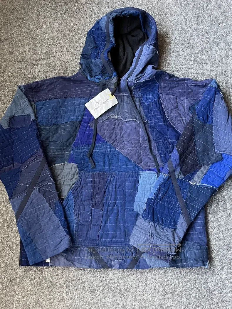 Greg Lauren Greg Lauren Heavy ancient fabric patchwork hooded coat Size US M / EU 48-50 / 2 - 3 Thumbnail