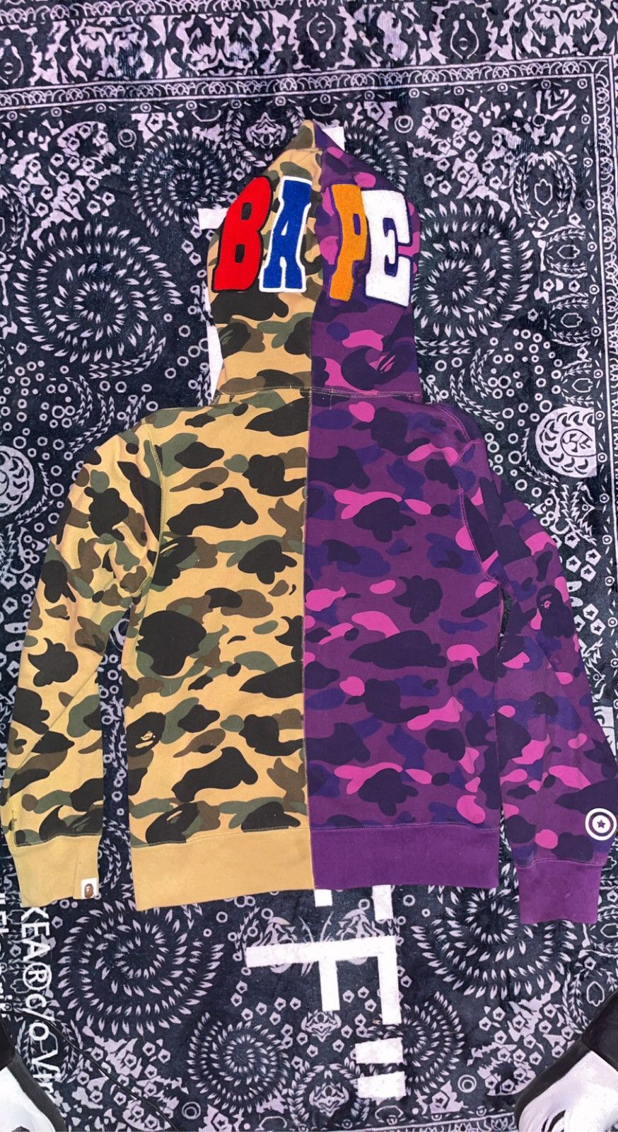 Bape BAPE 1st x Color Camo 2nd Ape Half Full Zip Hoodie Size US XL / EU 56 / 4 - 3 Thumbnail
