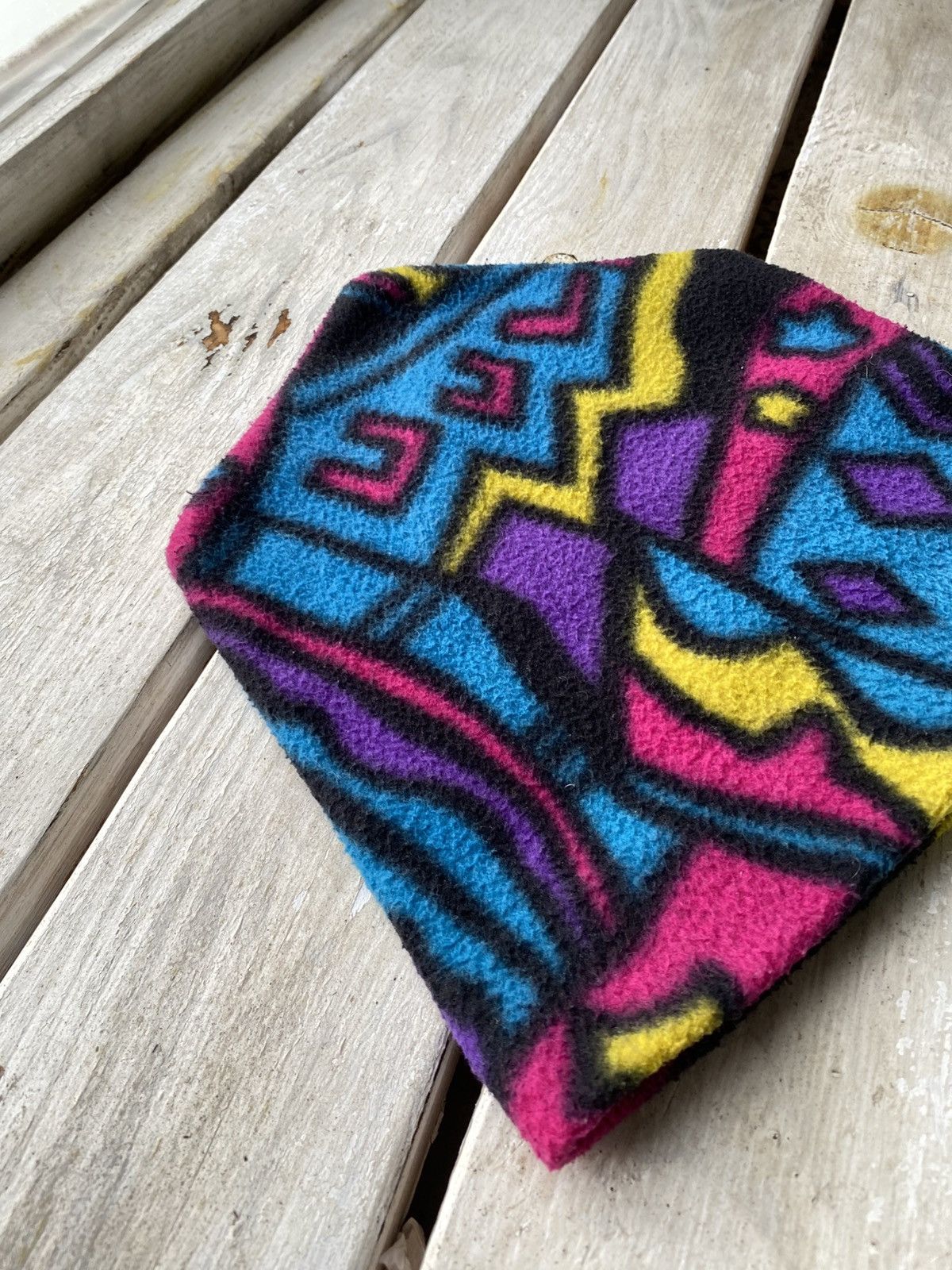 Keith Haring × Vintage Vintage 90s fleece graphic Keith Haring Like Outdoor hat Size ONE SIZE - 2 Thumbnail